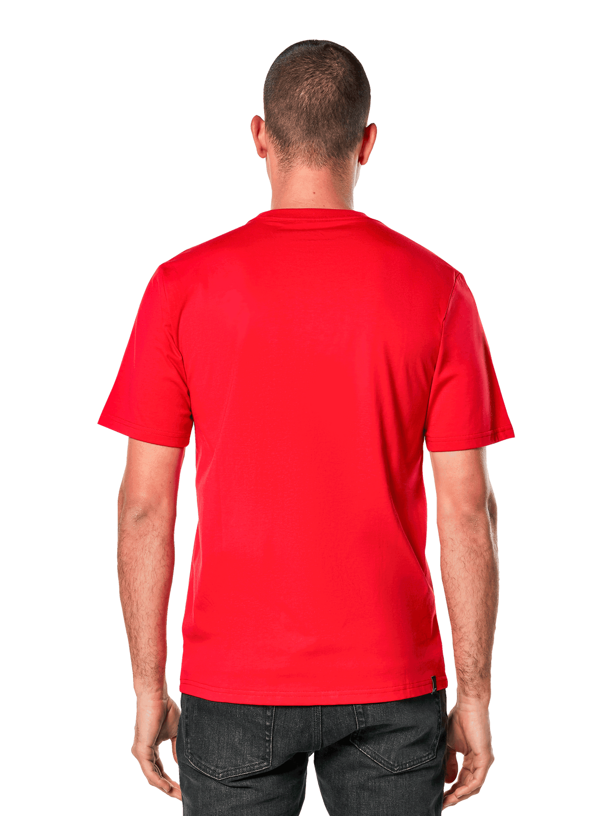 Alpinestars Ageless 2.0 CSF Tee, Short Sleeve T-Shirt, Back View, Red, Casual Motorsport-inspired Sportswear