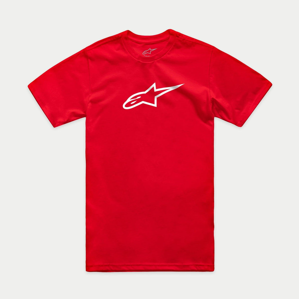 Alpinestars Ageless 2.0 CSF Tee, Short Sleeve T-Shirt, Red, White Ageless Logo Graphic on Chest, Casual Sportswear