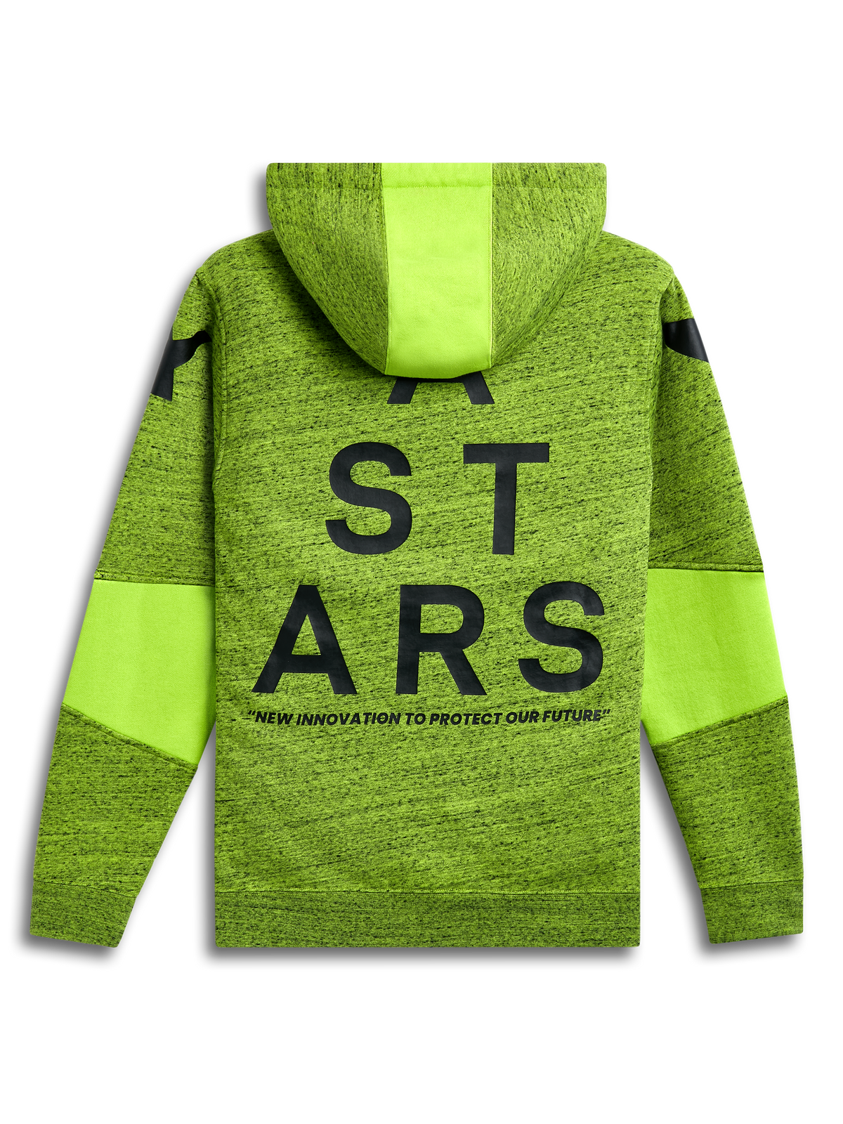 Alpinestars Sudadera Con Capucha Perpetuate, sudadera casual con capucha para hombre y mujer, verde lima, con forro polar y gráfico de logotipo, vista frontal