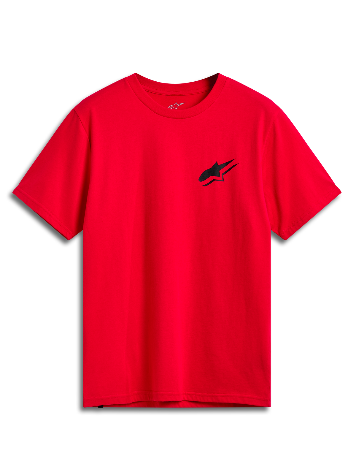 Camiseta Alpinestars Formulate CSF, camiseta de manga corta, roja, pequeño logo negro de Astars en el pecho, estilo casual motorsport streetwear
