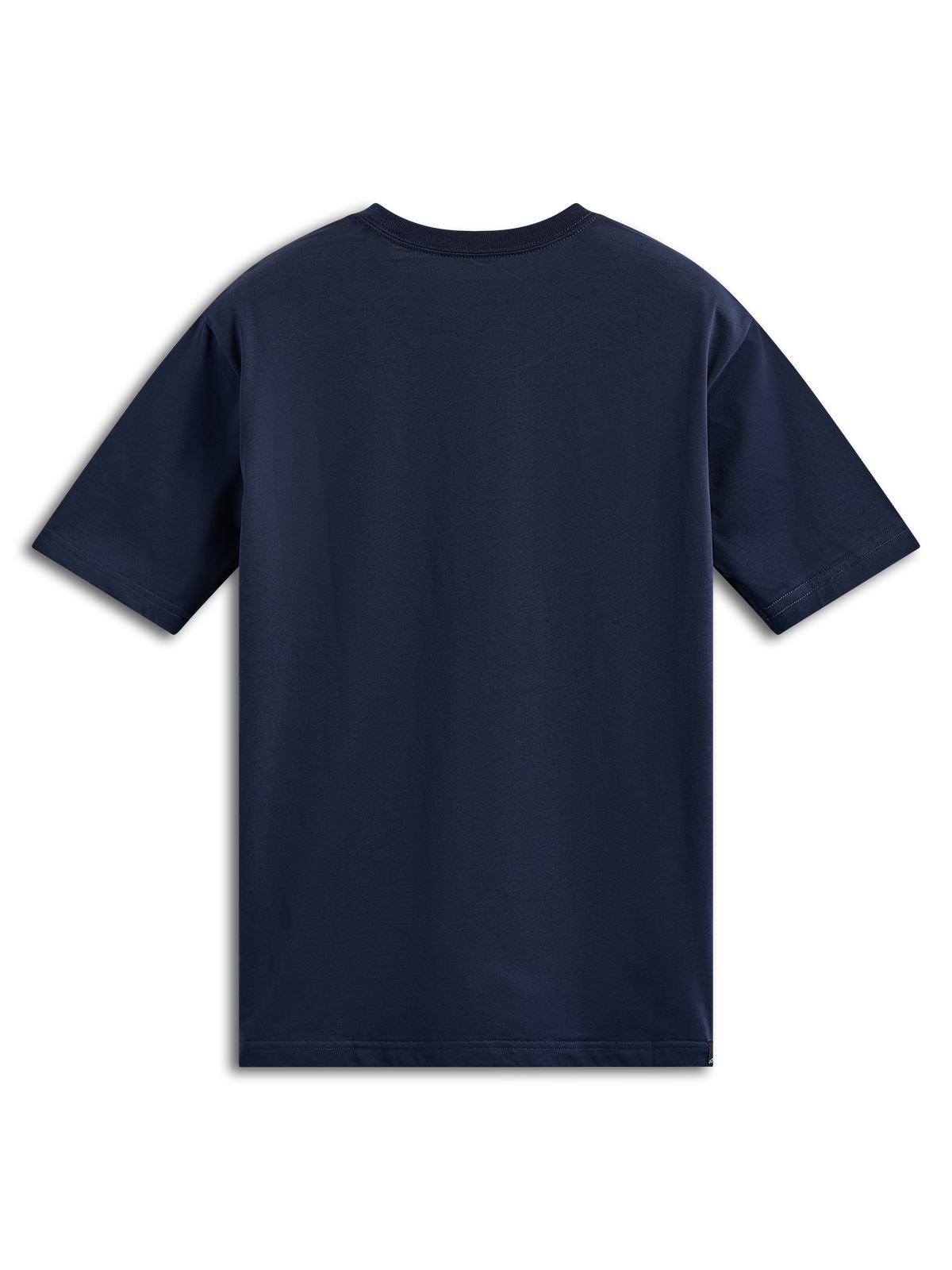 Alpinestars Noka CSF Tee, camiseta de manga corta, azul marino, vista trasera, diseño minimalista liso, ropa deportiva casual