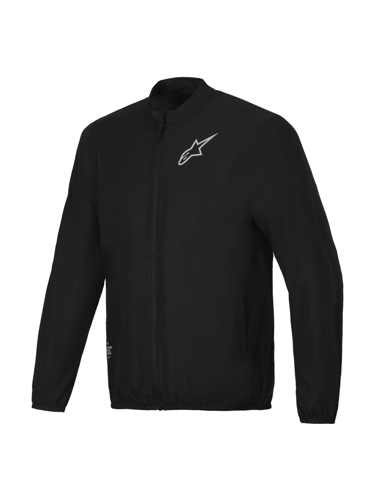 Alpinestars Chaqueta Cortavientos A-Aria, chaqueta de ciclismo y montaña para hombre, negra, con cremallera completa y cuello alto, resistente al viento