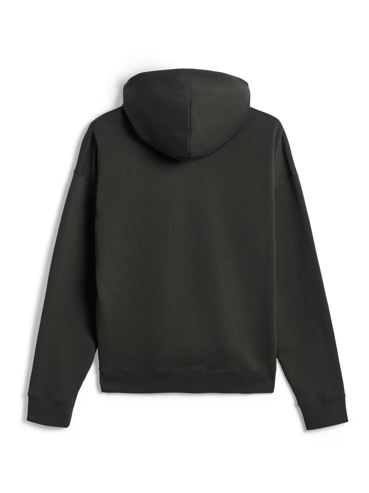 Alpinestars Essentials Ageless Hoodie, sudadera con capucha tipo pullover, color Off Black, vista trasera, forro polar premium con lavado a la piedra, puños y dobladillo acanalados, diseño minimalista de estilo urbano casual