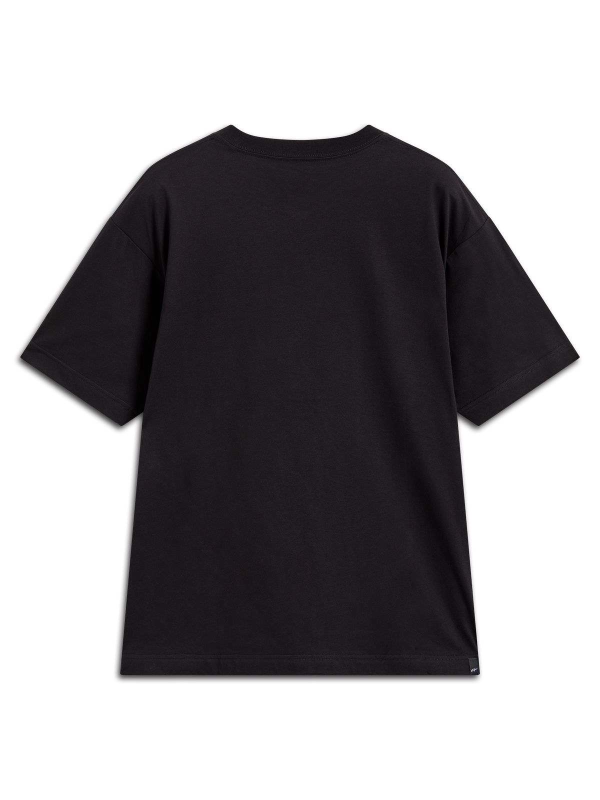 Alpinestars Chalk Oversized CSF Tee, camiseta de mangas cortas, negra, ajuste holgado, ropa deportiva, vista desde la espalda