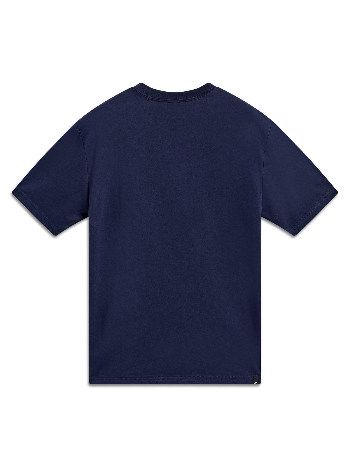 Alpinestars Cypress CSF Tee, camiseta de mangas cortas, azul marino, vista posterior, mezcla de algodón y poliéster