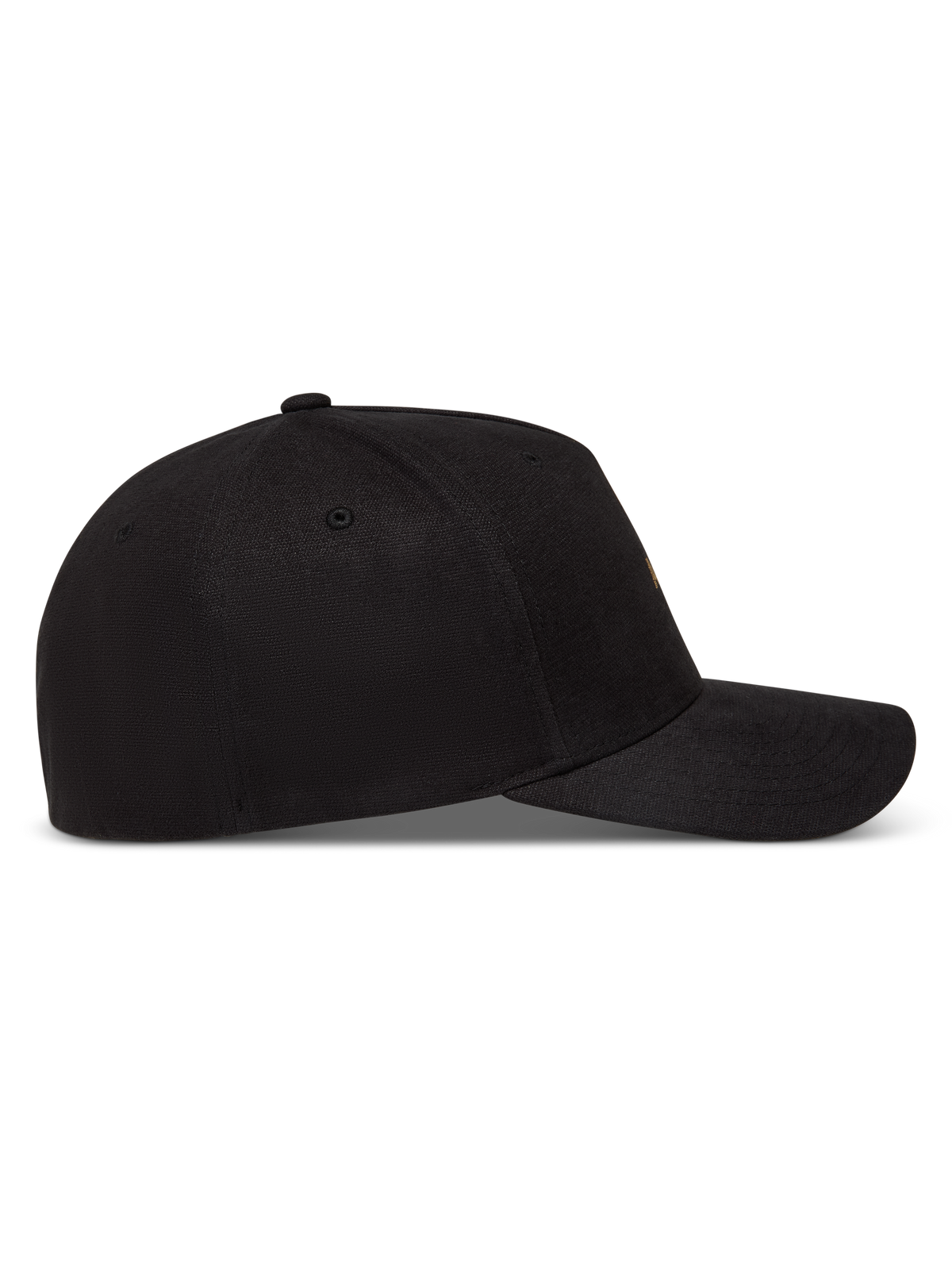 Alpinestars County Canvas, gorra lifestyle con visera curva y corona estructurada, negra, tejido Oxford peached
