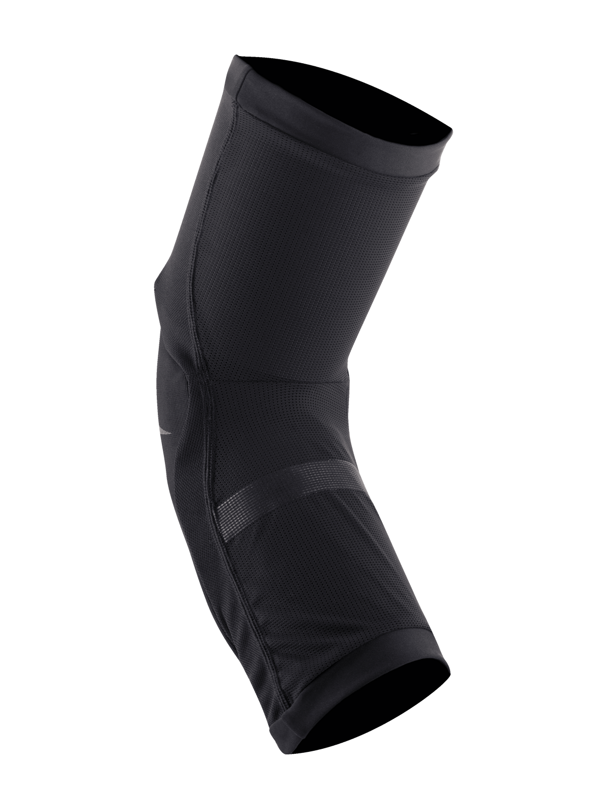 Protectores de rodilla Alpinestars Paragon Plus, negros, diseño ligero fácil de poner, construcción en malla elástica transpirable con almohadillas de impacto perforadas, ajuste ergonómico preformado para ciclismo de montaña