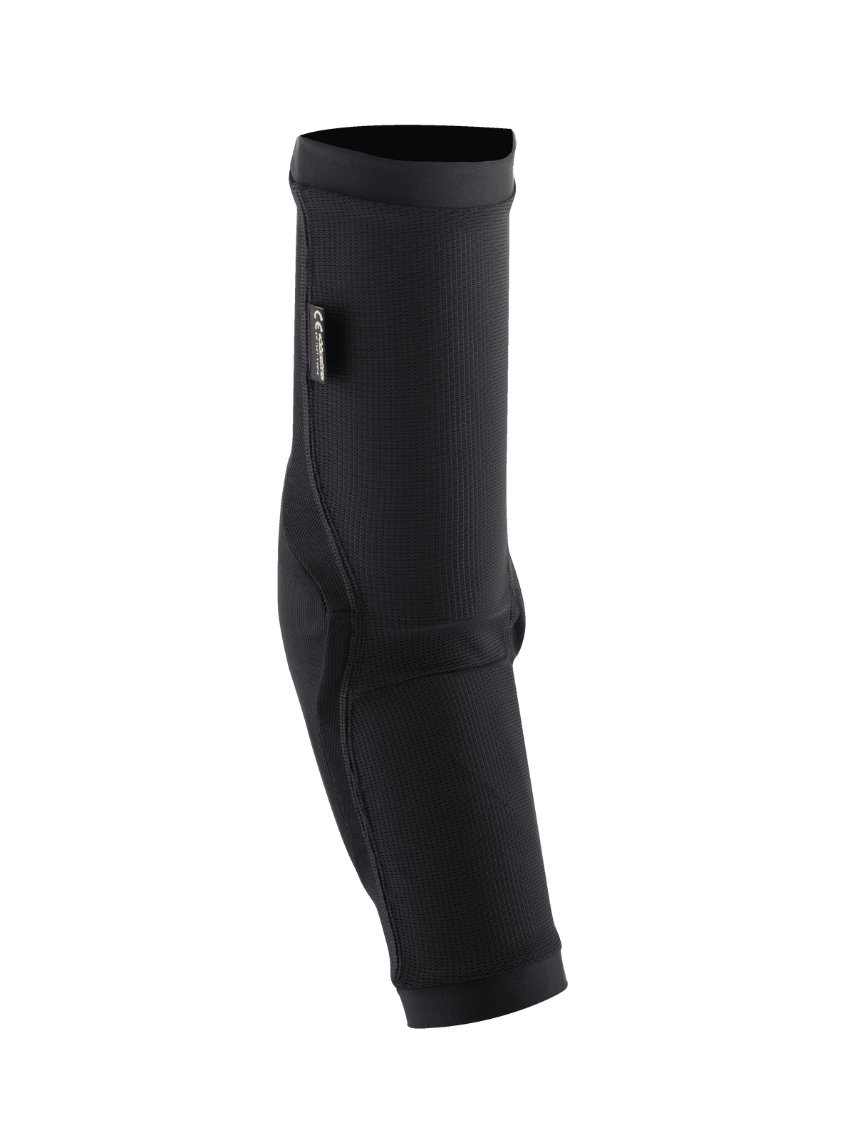 Protectores de codo Alpinestars Paragon Plus, codera negra de MTB, manga deslizable con malla transpirable texturizada, con refuerzos de tela rip-stop y etiqueta de certificación CE, diseño ergonómico para ciclismo de montaña