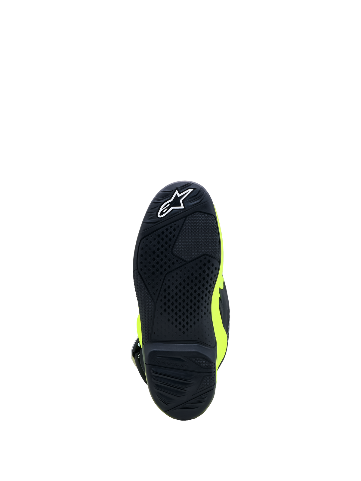 Alpinestars Botas Tech 7S Juvenil, botas de moto para motocross, amarillas fluo y negras, suela de goma de alto agarre con logotipo