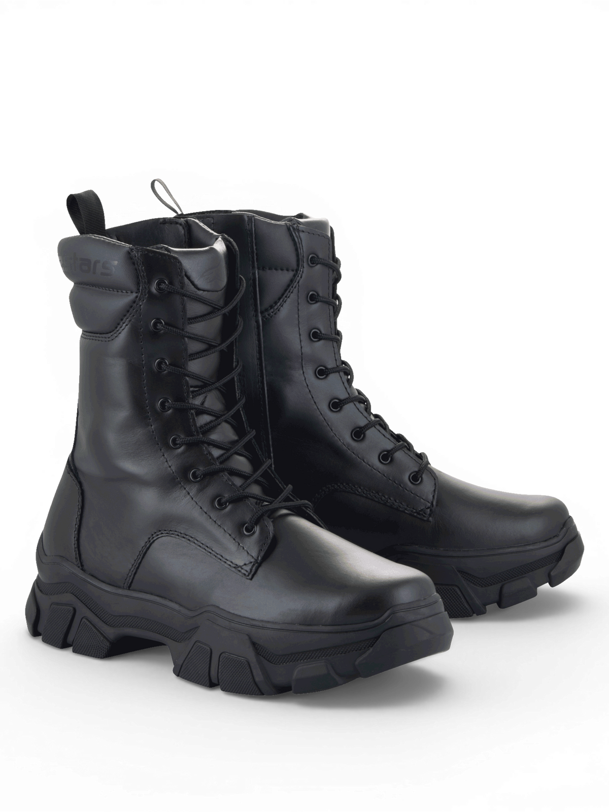 Alpinestars Botas Ava, botas de moto urbanas para mujer, negras, de cuero con suela robusta elevada, certificadas CE