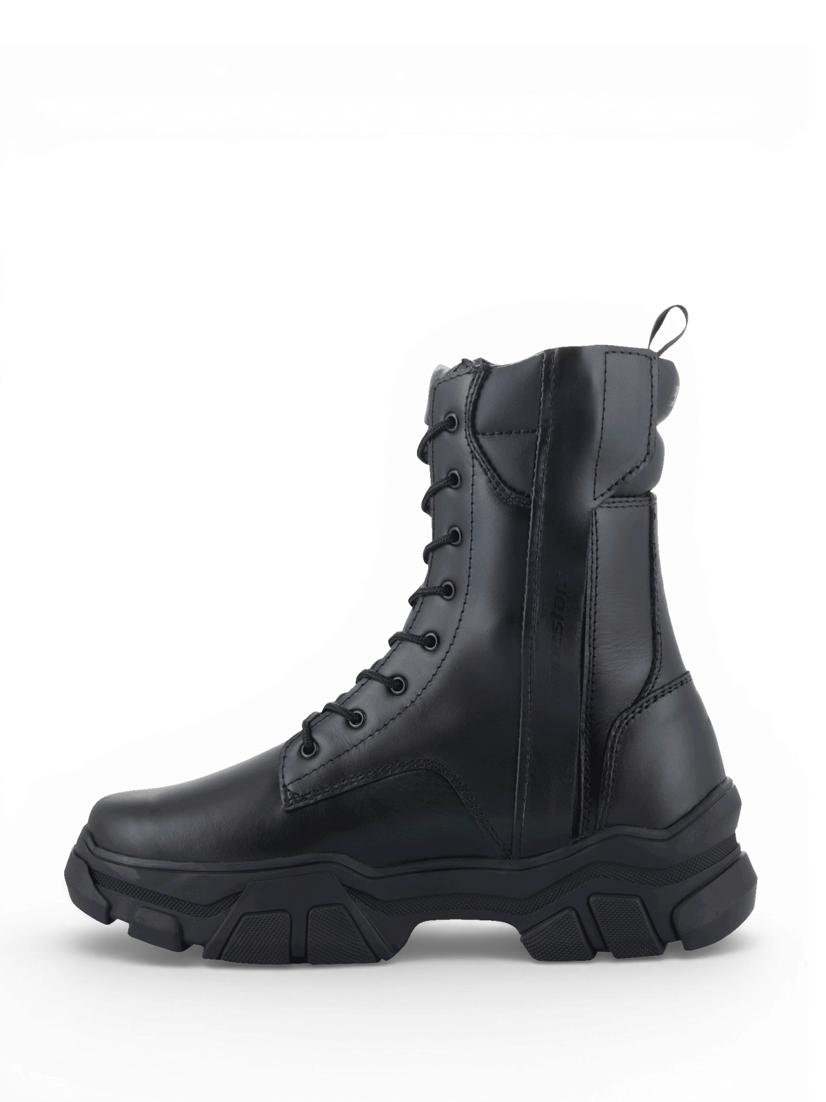 Botas Alpinestars Ava, calzado de moto urbano para mujer en cuero negro con suela de goma elevada y diseño moderno.
