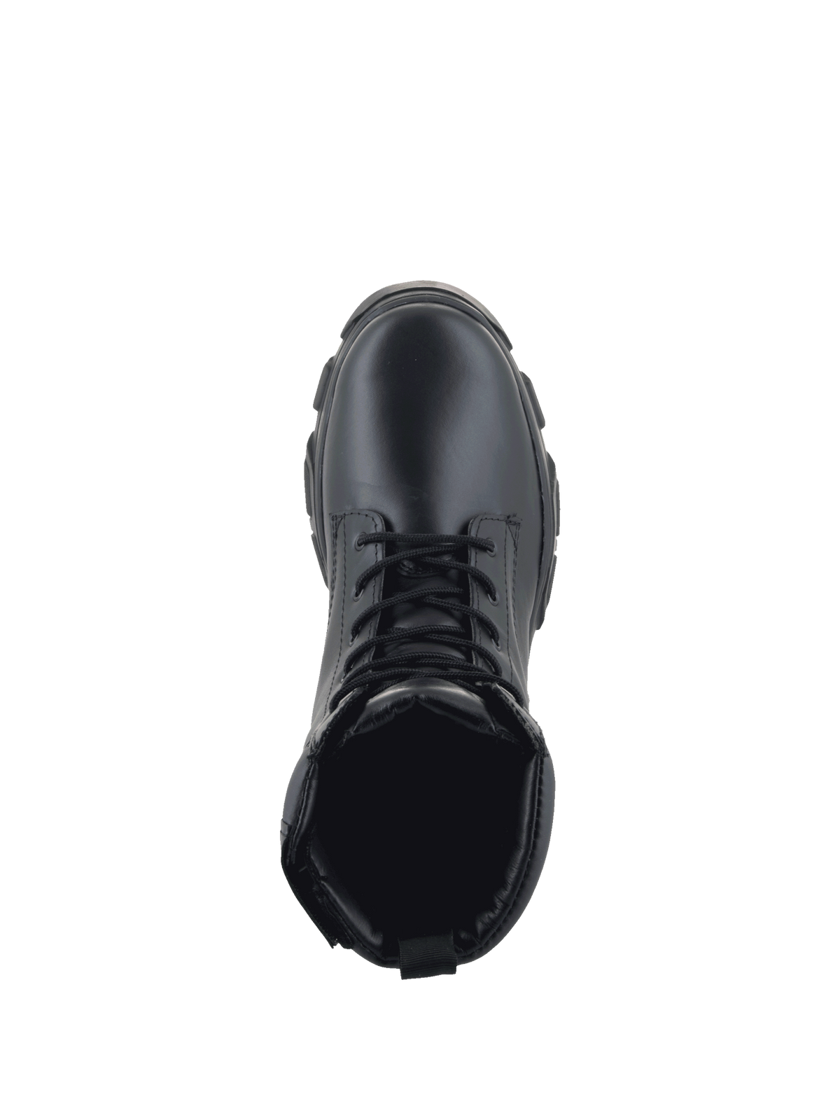 Alpinestars Botas Ava, botas de moto urbanas para mujer, negras, de cuero, vista superior con cordones y suela de goma