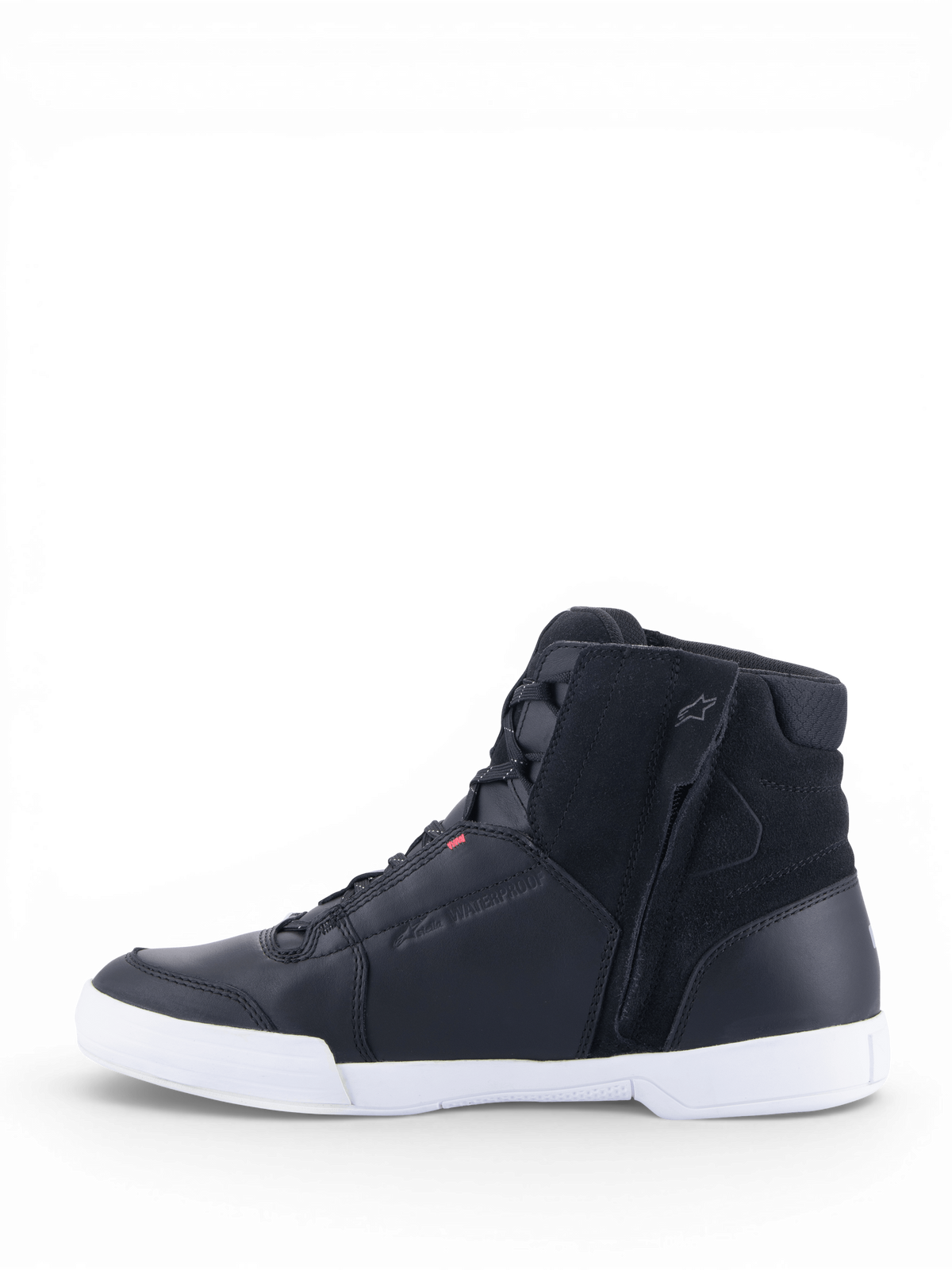 Alpinestars Chrome Drystar®, zapatos de moto urbanos para mujer, negros y blancos, impermeables, de cuero y ante, con certificación CE