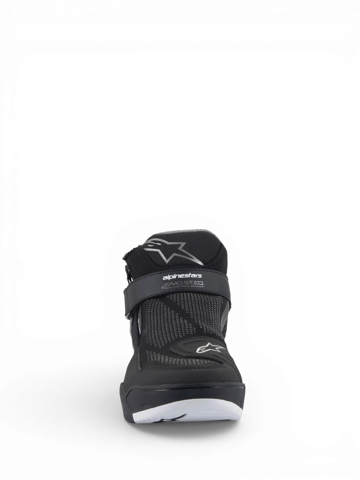Alpinestars Speedflight Street Shoes, Men's Urban Motorcycle Shoes, Black Gun Metal, mesh with MO.ST.EQ. logo strap.