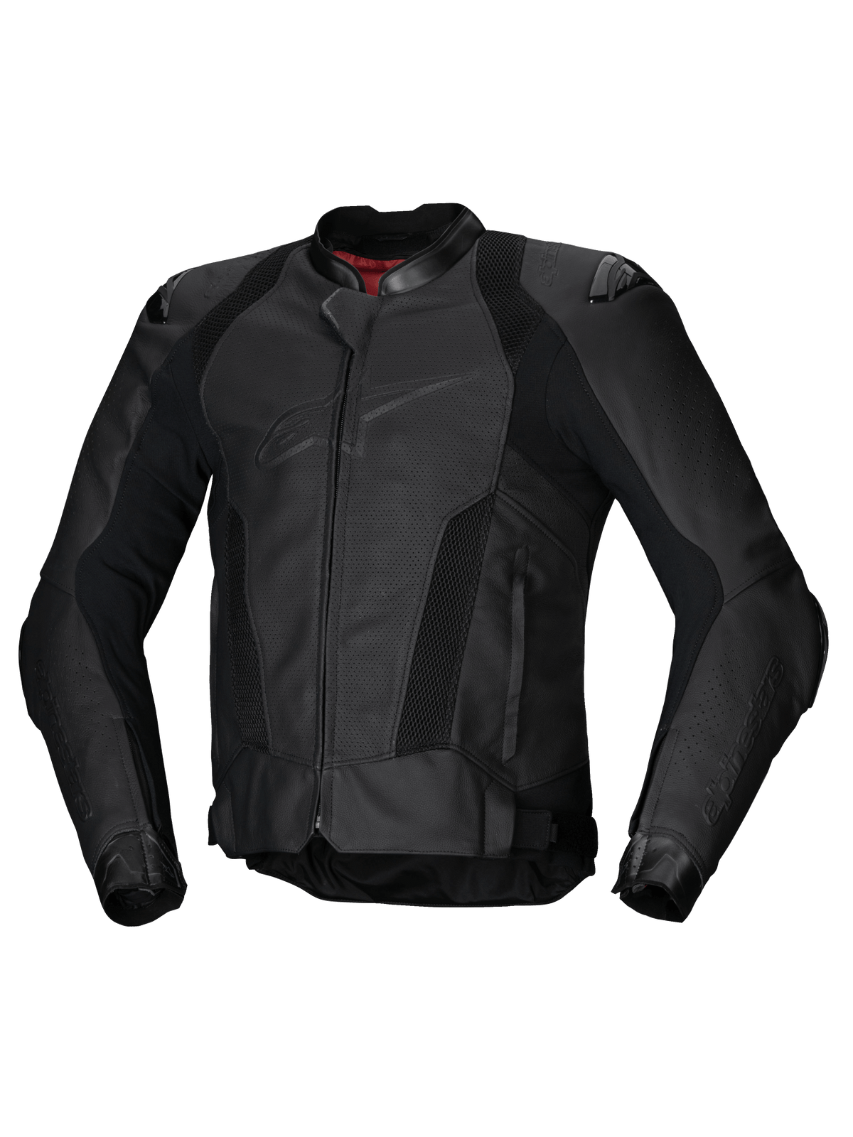 Alpinestars Chaqueta De Cuero Missile V3 Airflow, chaqueta de moto deportiva para hombre, negra, perforada, con certificación CE