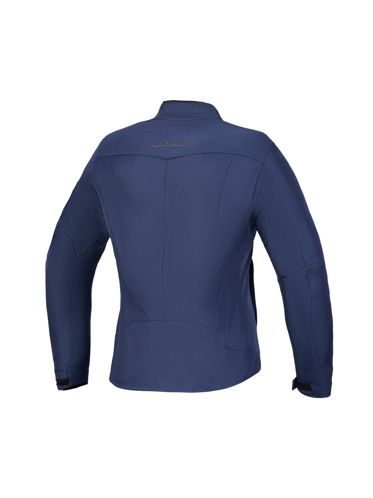 Alpinestars Stella C 1 Waterproof Chaqueta, chaqueta de moto urbana para mujer, vista trasera con diseño 3D en la espalda y confección en tejido azul Mood Indigo