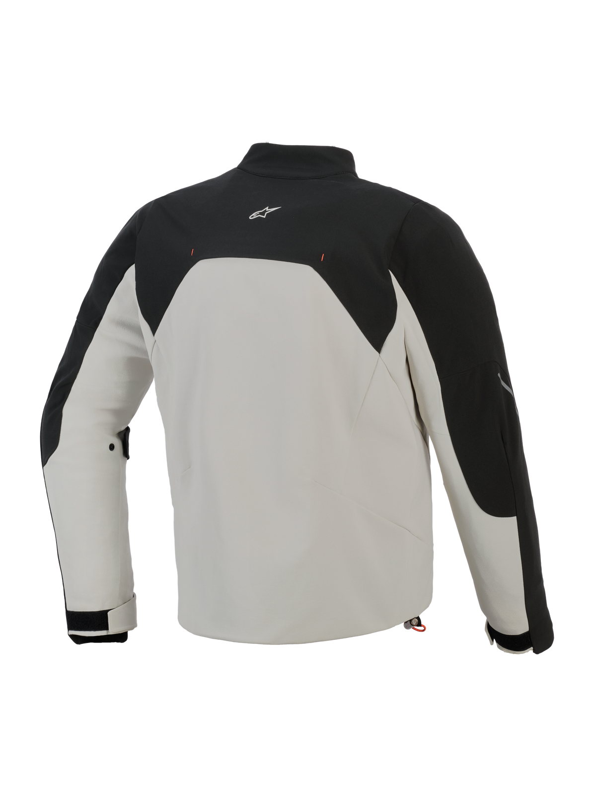 Chaqueta Alpinestars Provoke, vista trasera, Black Metal Gray, chaqueta textil urbana para motociclista con paneles superiores negros y cuerpo gris metalizado, con un pequeño logotipo blanco en la parte superior de la espalda y construcción de softshell ripstop