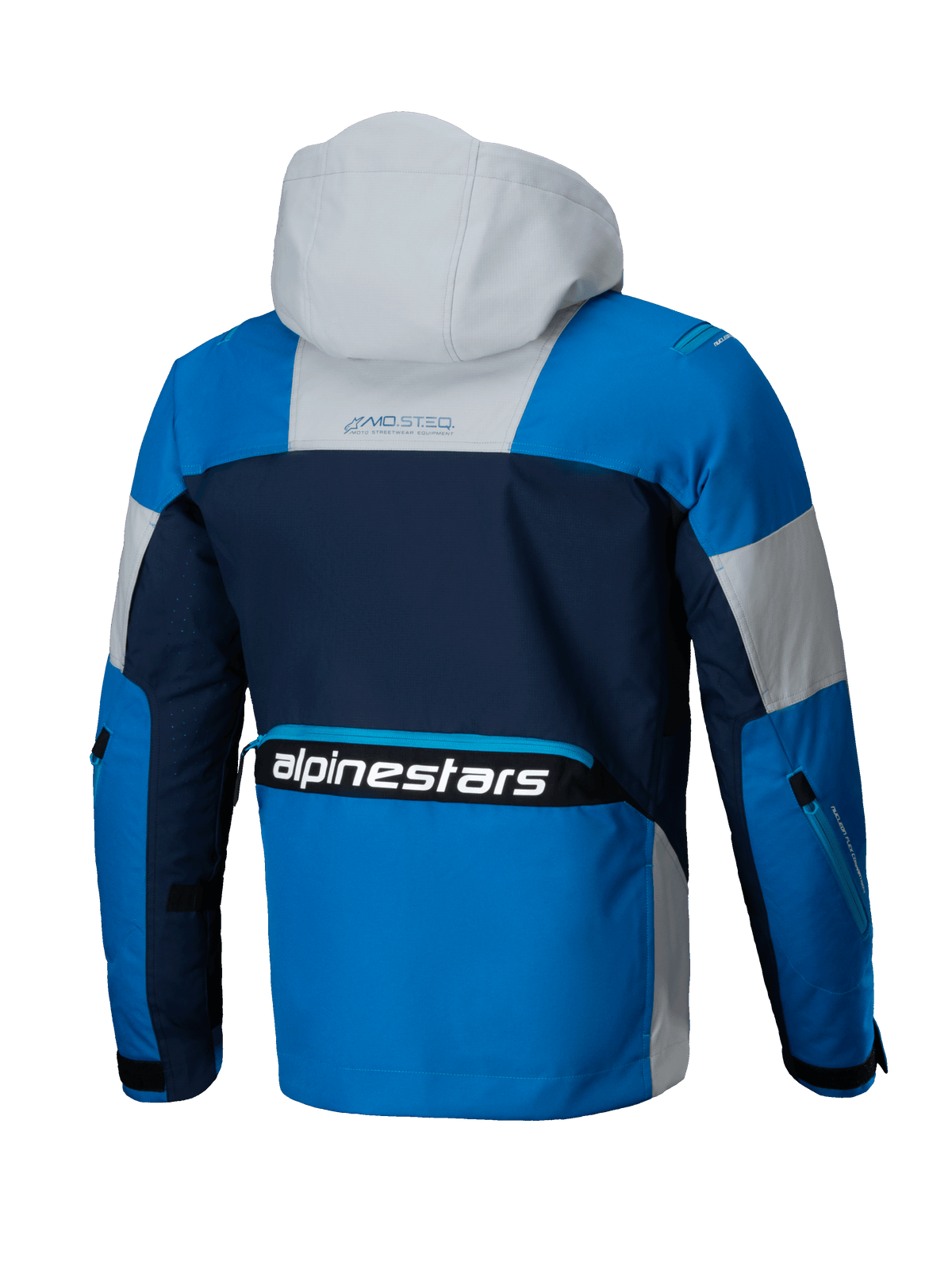 Alpinestars chaqueta Mogress Air, chaqueta de moto urbana, azul y azul marino, con capucha, textil ventilado, certificada CE