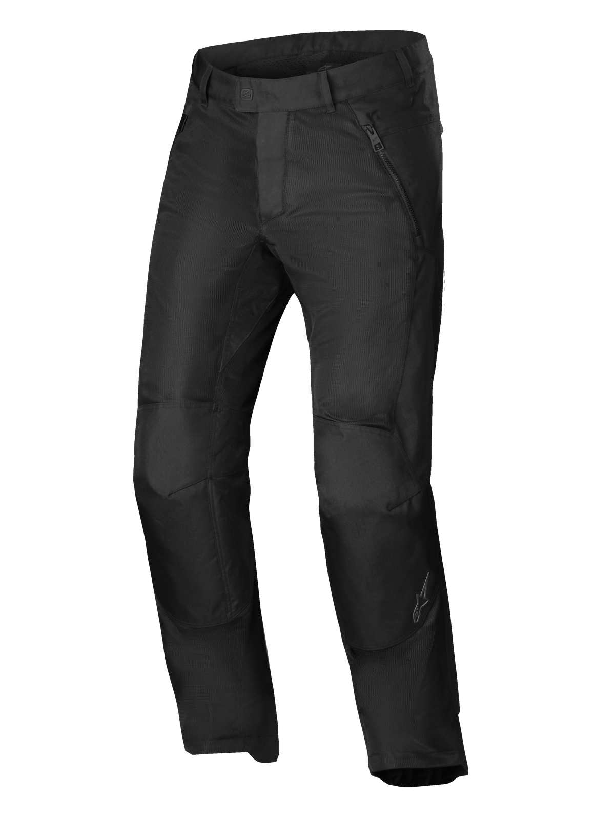 Alpinestars Pantalones C-1 Air, pantalones de moto urbanos de tela, negros, con certificación CE Clase A y paneles de malla transpirables