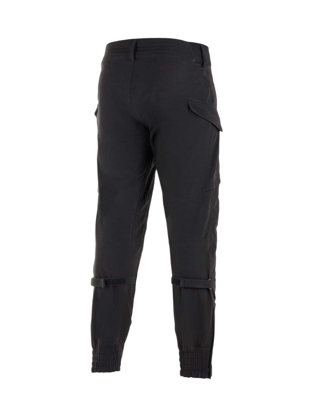 Alpinestars Pantalones Juggernaut Impermeables, pantalones de moto urbanos para hombre, negros, construcción softshell con membrana impermeable, ajustadores de pantorrilla y puños elásticos