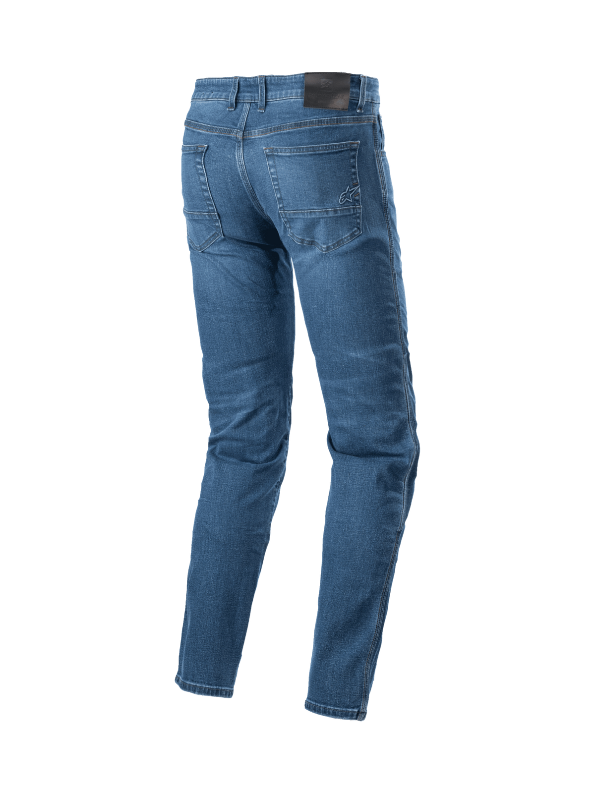 Alpinestars Pantalones Denim Regular Fit Radon para hombre, azul, estilo urbano para moto con bolsillos bordados
