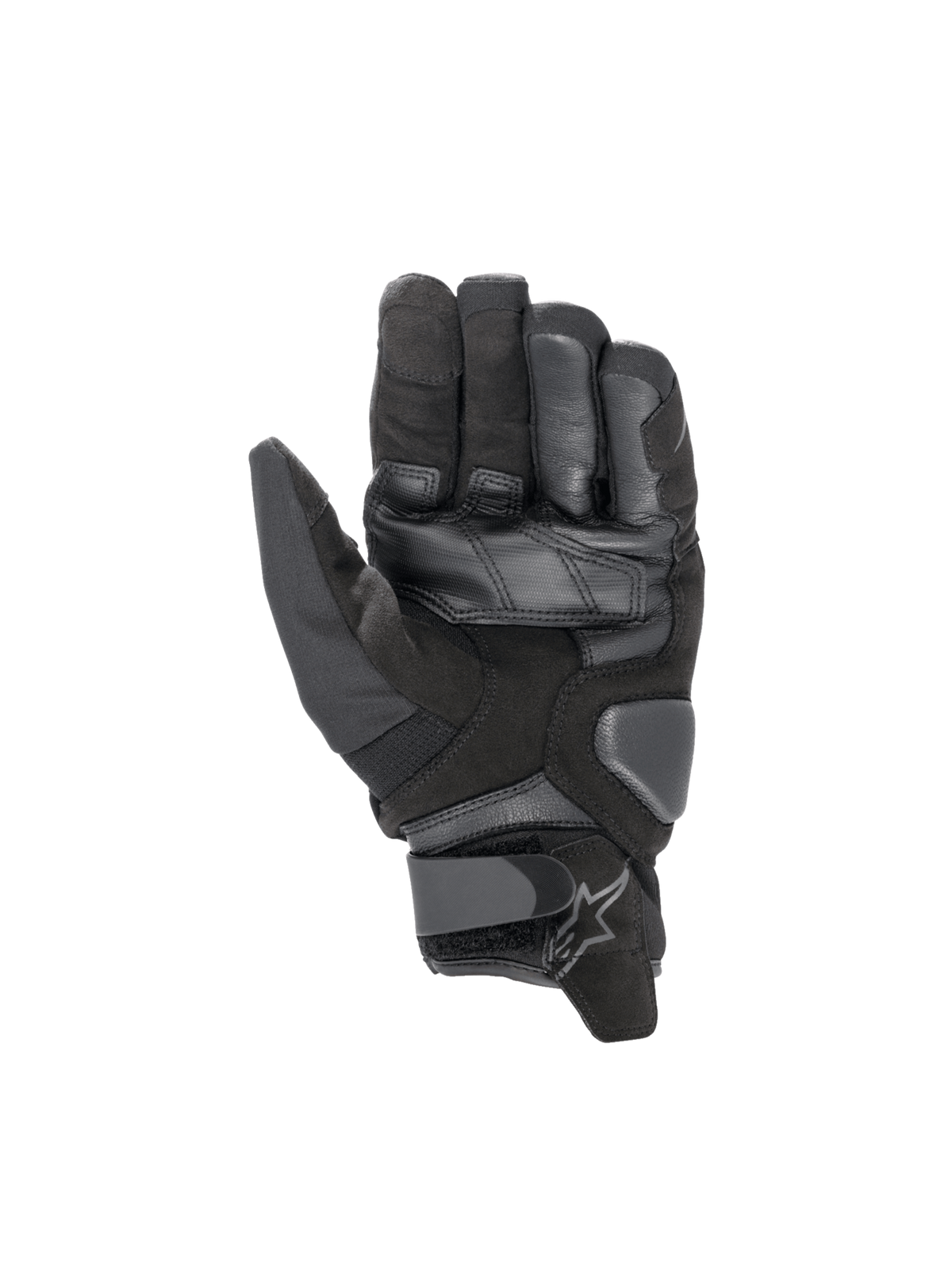 Alpinestars Smx-1 Drystar®, guantes de moto para hombre, negros, impermeables y de puño corto, con palma de cuero reforzada