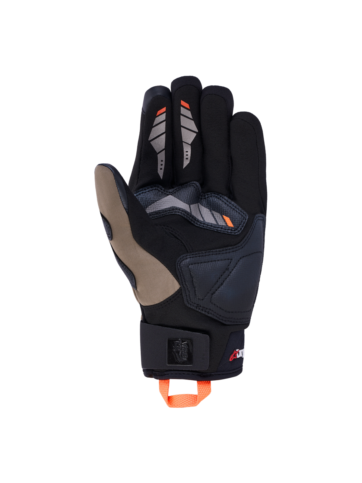 Alpinestars Maxdura Drystar Guantes, guantes de moto adventure, marrón y negro, construcción impermeable con palma de ante