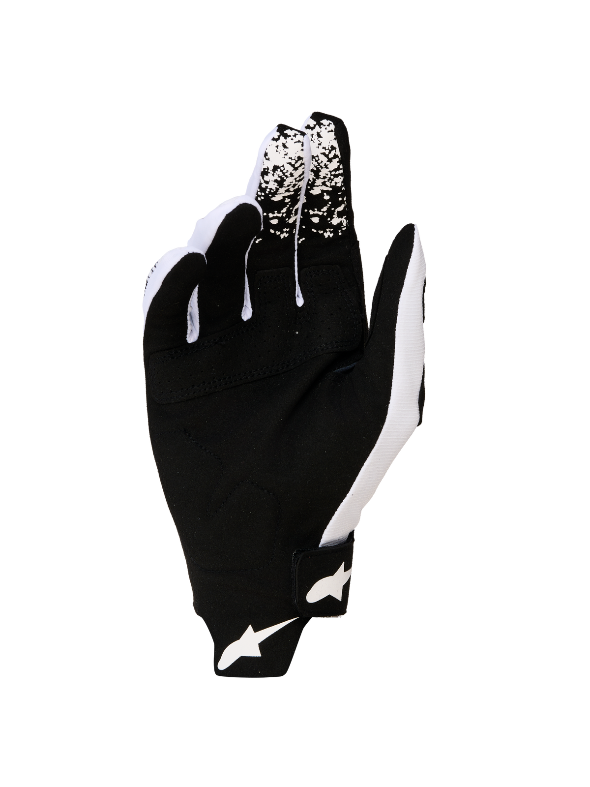 Guantes Alpinestars Techstar 2027, guantes de motocross para hombre, negros y blancos, palma de gamuza sintética duradera.