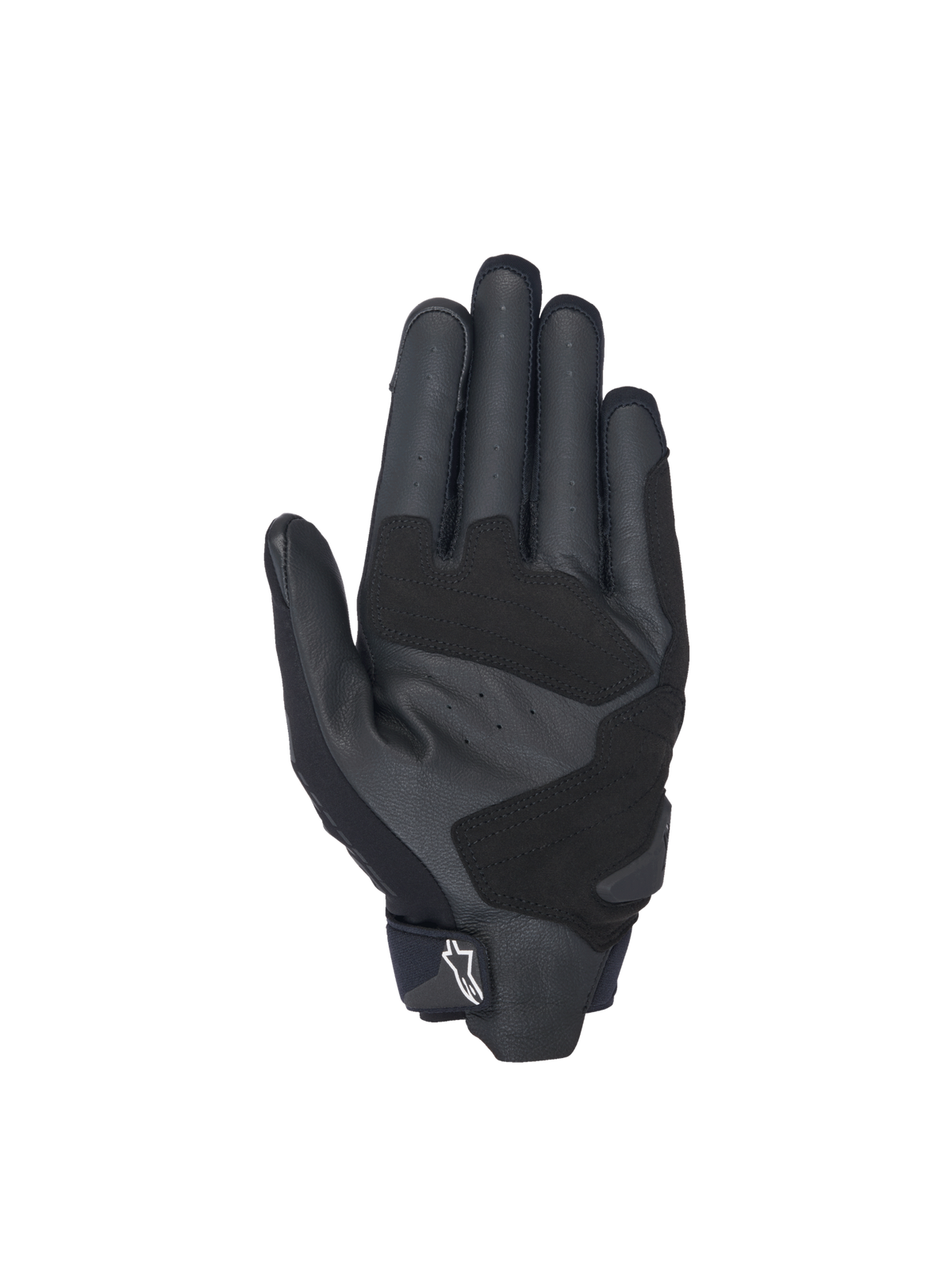 Alpinestars SP X 3, guantes de moto para carreras de hombre, negros, palma de cuero perforado con refuerzos sintéticos, diseño técnico ventilado
