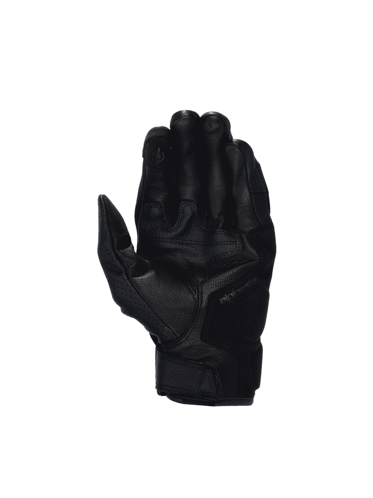 Alpinestars Celer V3, guantes de moto en cuero de cabra negro, palma reforzada y punta para pantalla táctil
