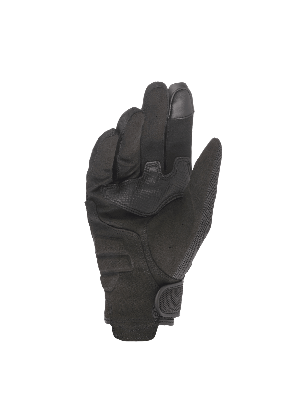 Alpinestars Guantes Copper, guantes de moto para estilo urbano, negros, con palma de gamuza sintética y punta del dedo compatible con pantallas táctiles