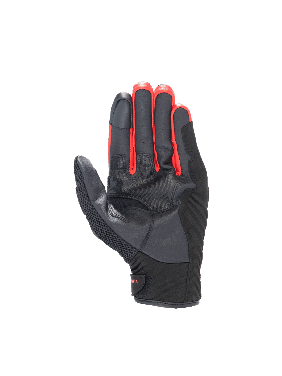 Alpinestars guantes FQ20 SMX-1 Air V2 Monster, de moto para carretera, negros y rojos, palma de cuero con agarre reforzado