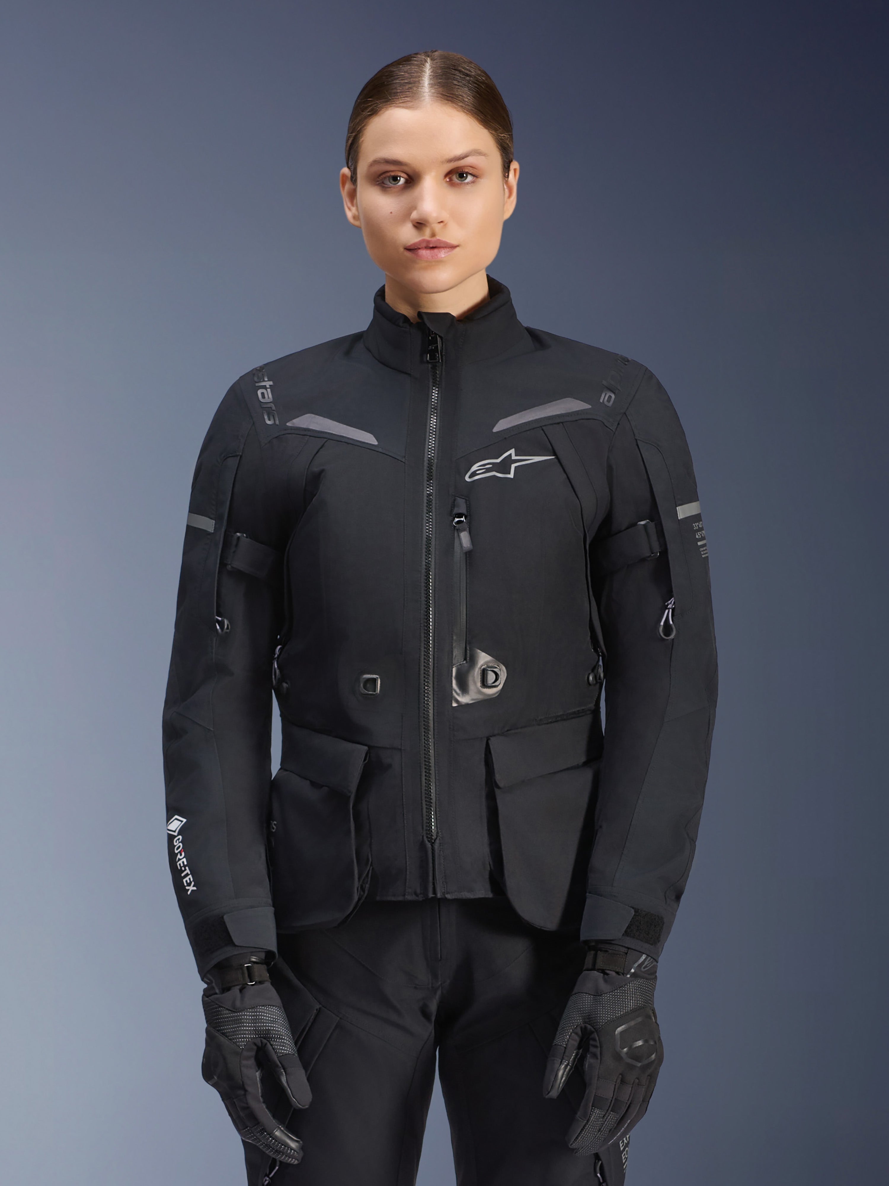 Stella ST-7 2L GORE-TEX - Black Motorcycle Jacket | Alpinestars®