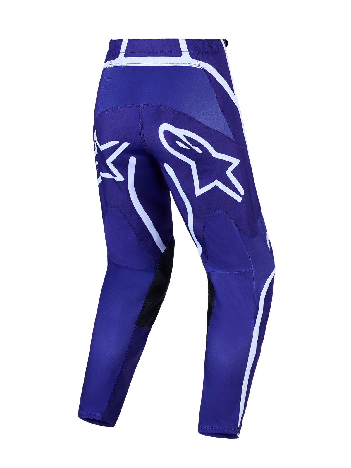 Pantalones Alpinestars Fluid Apex V2 de motocross para hombre, azul y blanco, piernas precurvadas y logotipos de estrella