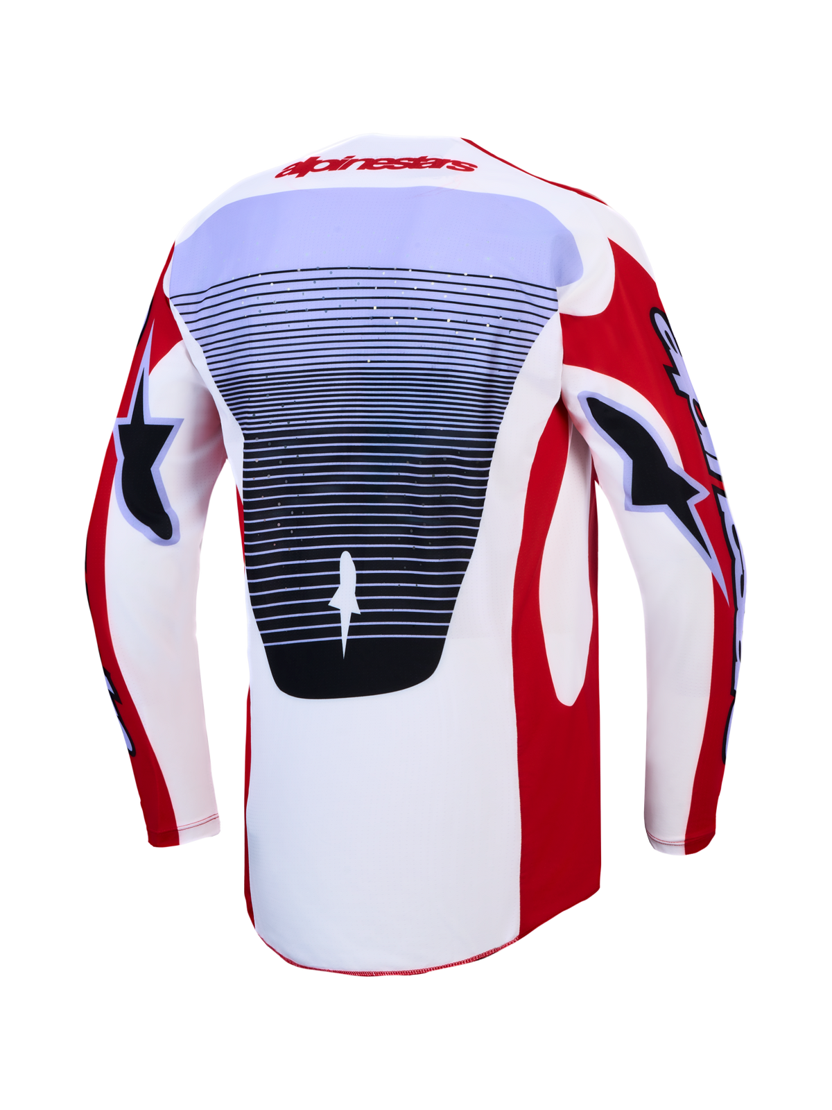 Alpinestars Techstar Maven Jersey y 2027 Gear Set, jersey de motocross para hombre, blanco y rojo, panel ventilado láser
