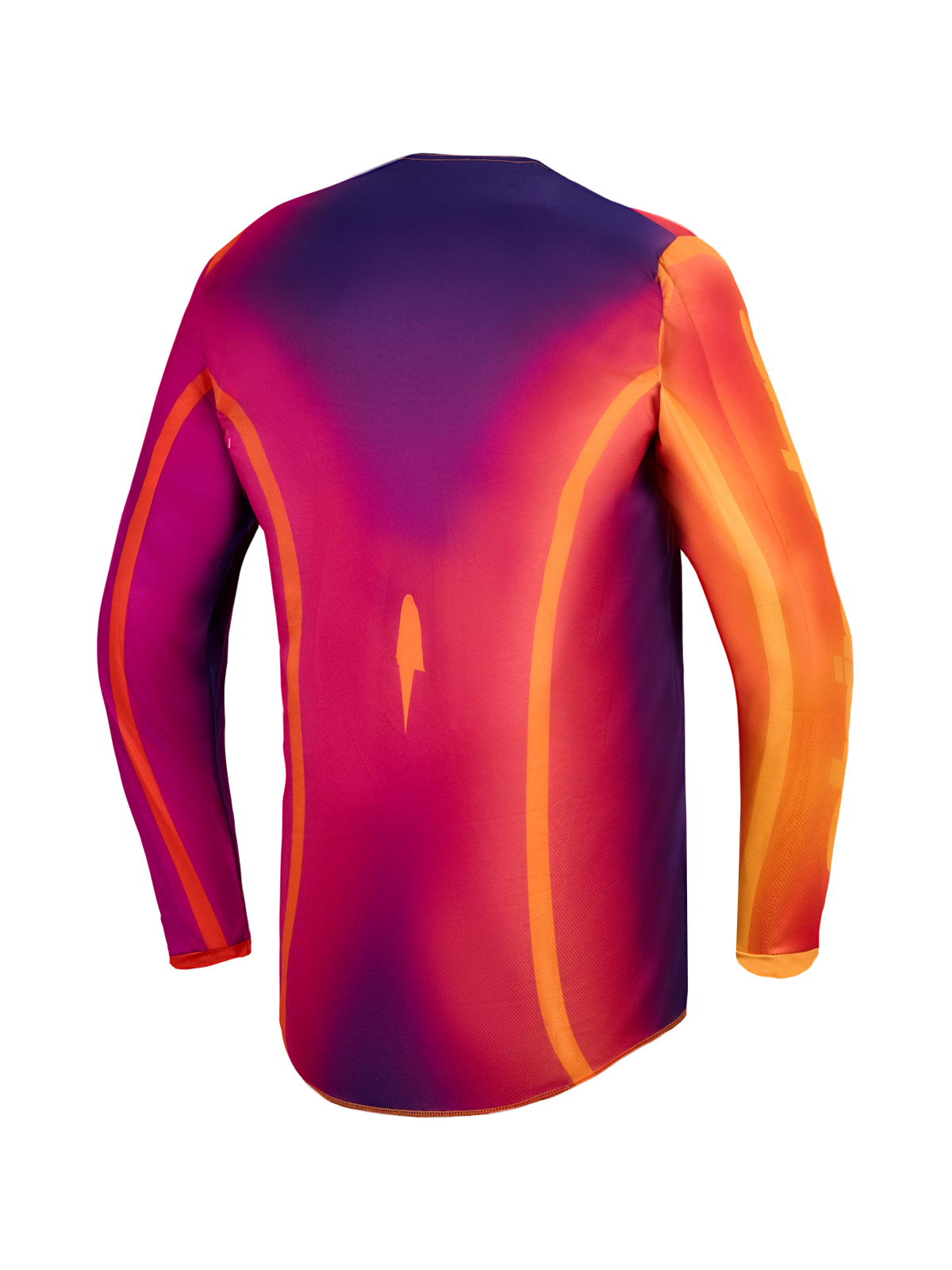 Jersey Fluid Kepler de Alpinestars, jersey de motocross para hombre, morado y naranja, politejido que absorbe la humedad con corte trasero más largo