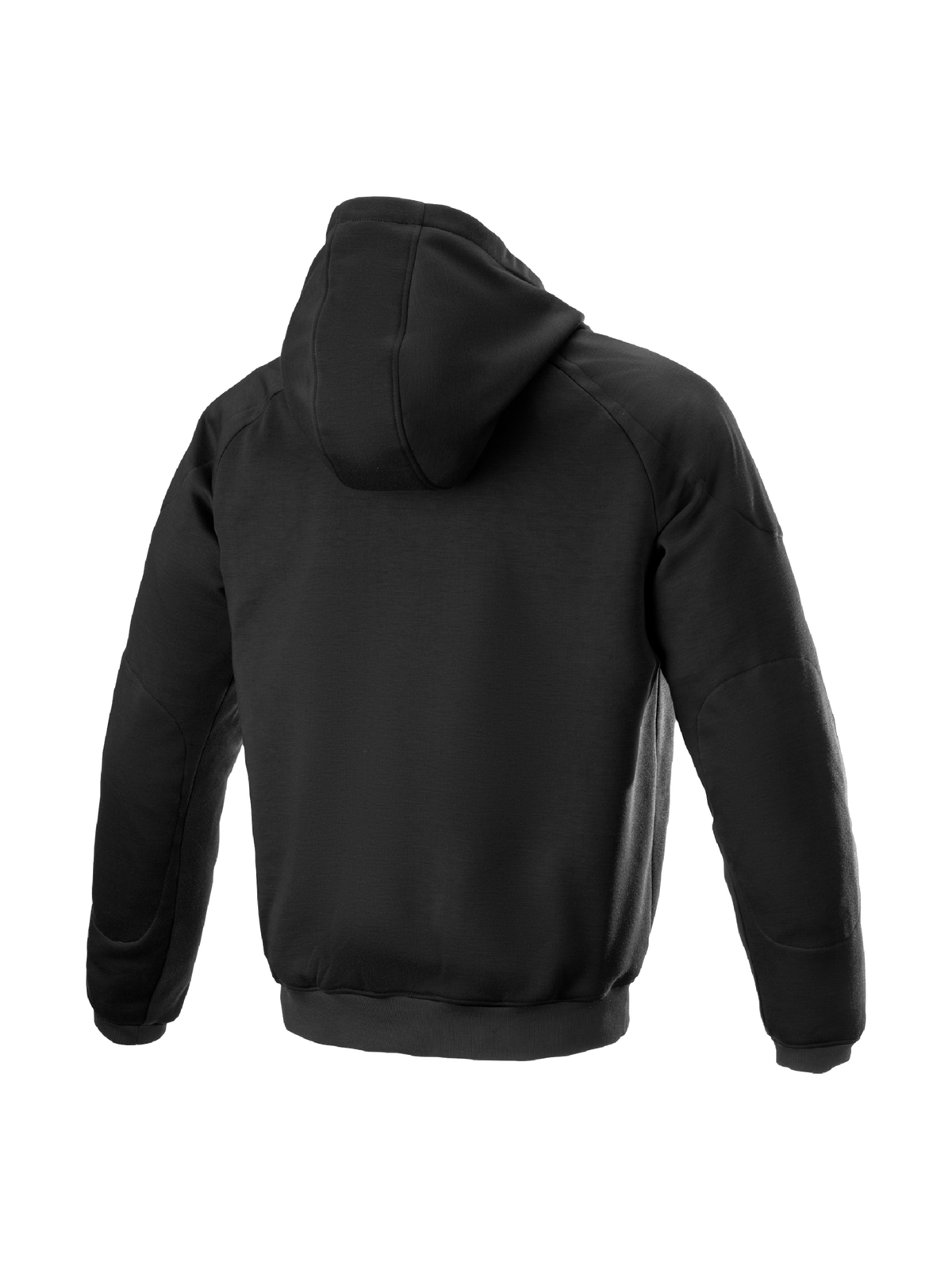Alpinestars Ageless Hoodie, chaqueta de moto urbana textil negra con protección interna, vista trasera