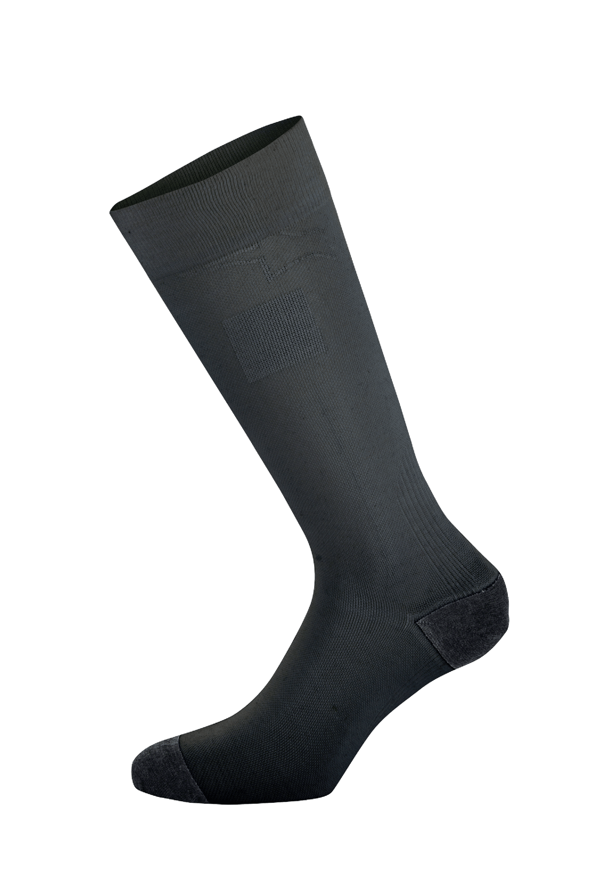 Calcetines Alpinestars ZX V4, calcetines negros para automovilismo, construcción técnica sin costuras, largo hasta la pantorrilla con zonas de compresión acanaladas y talón y puntera reforzados, material de aramida ignífugo para automovilismo