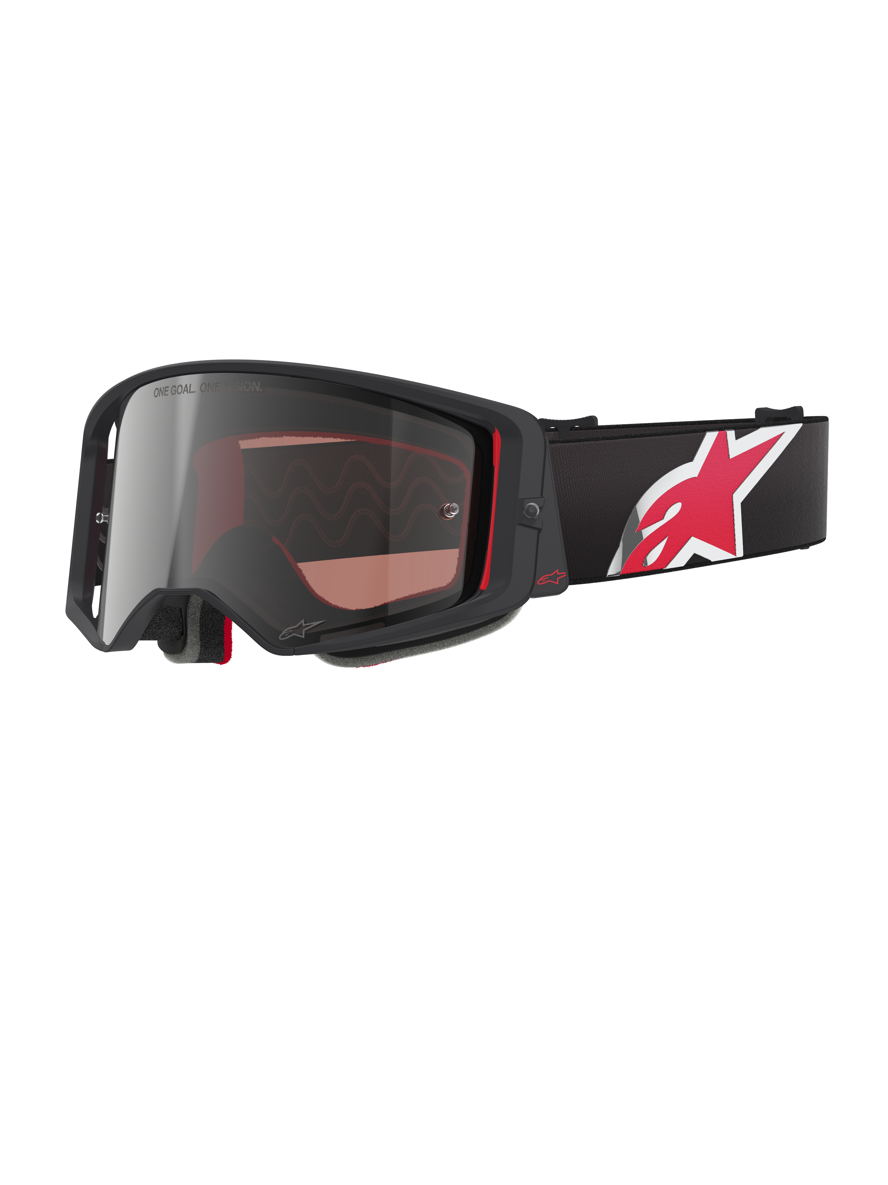 One Size / Black Red Mirror Silver