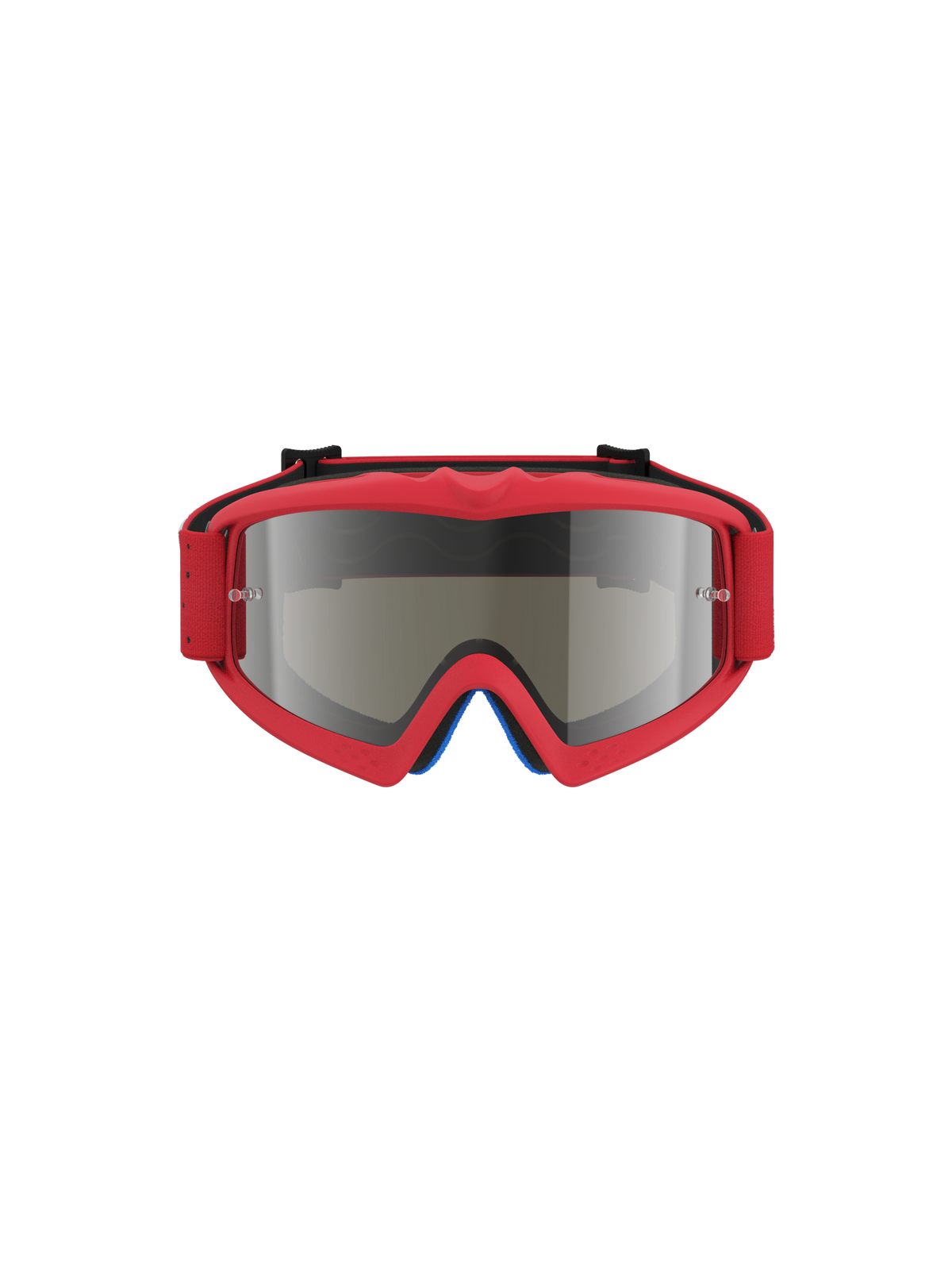 Alpinestars Vision Vesta Juvenil, gafas de motocross, rojo fluorescente y plateado, lente de espejo anti-vaho