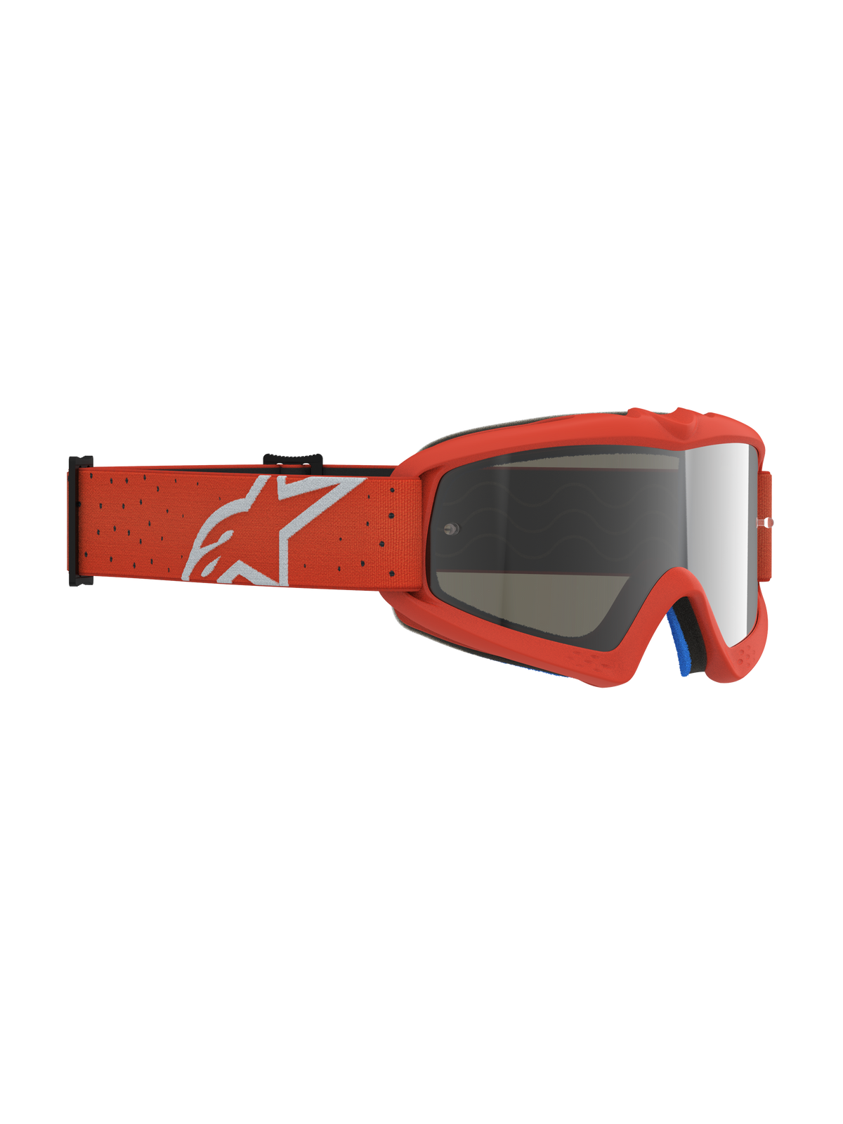 Alpinestars Vision Vesta Juvenil, gafas de motocross en naranja con lente de espejo plateada antivaho, protección off-road para niños