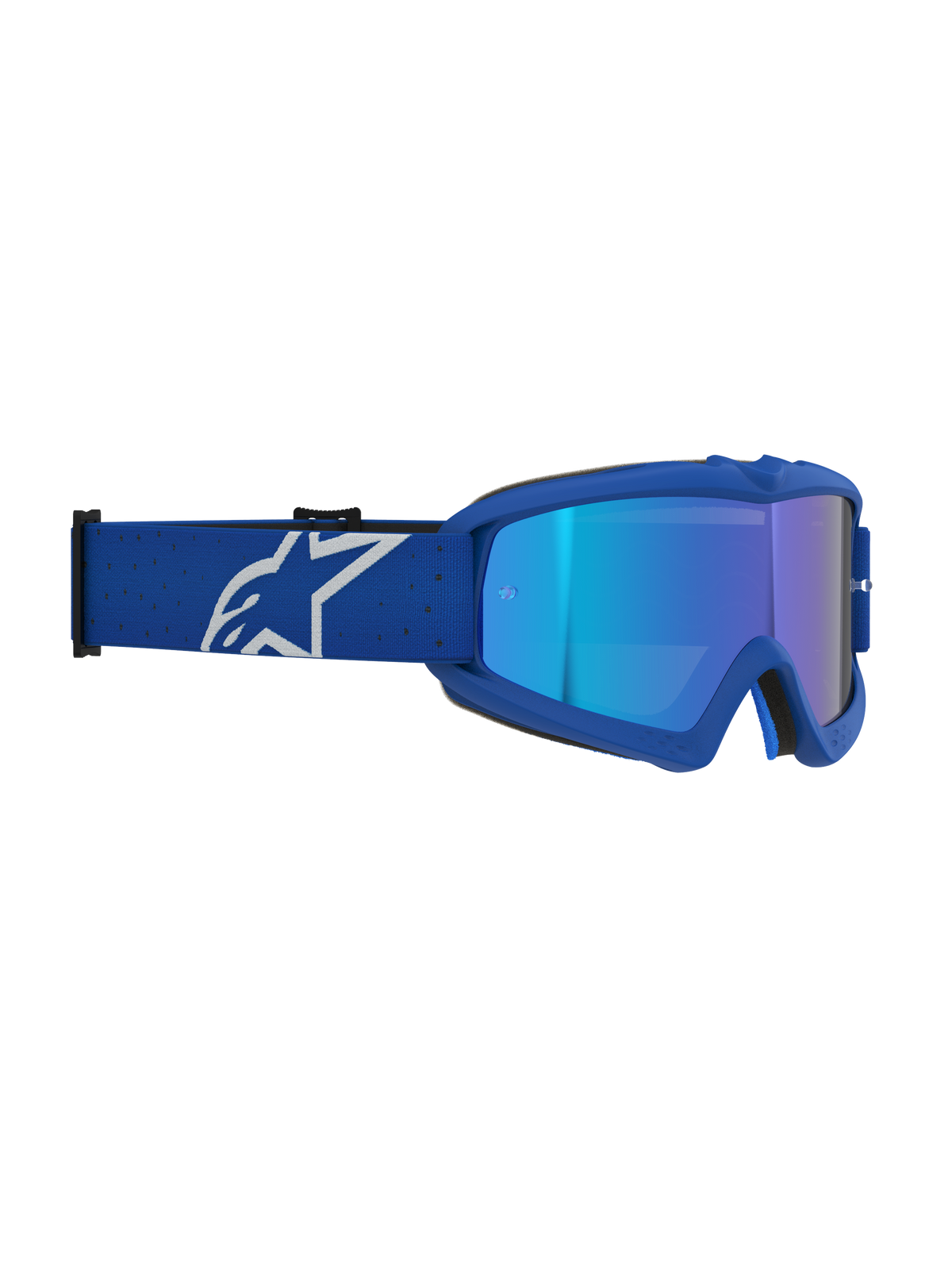 Alpinestars Vision Youth Vesta Goggles, Motocross Racing, Youth, Blithe Blue and White, Mirrored Anti-Fog Lens, CE Certified.
