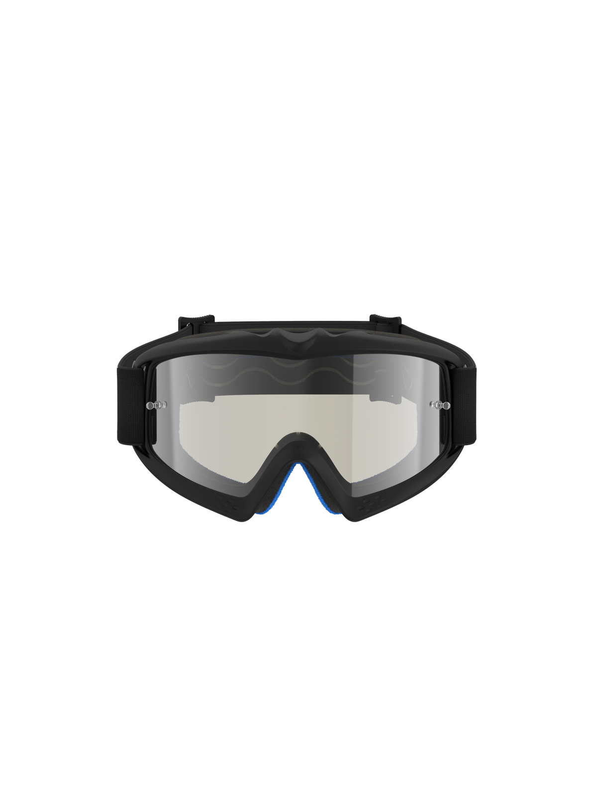 Gafas Alpinestars Vision Atrox Juvenil, gafas de motocross, montura negra con lente de espejo plateada y ajuste infantil