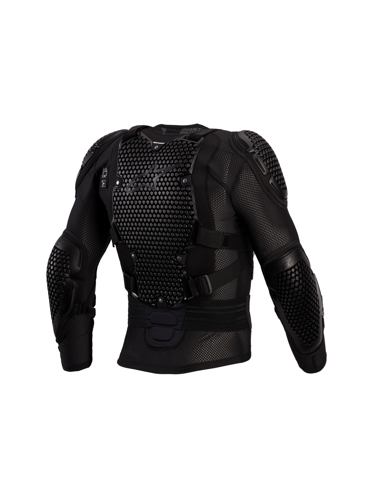 Alpinestars Bionic Action V3, chaqueta protectora negra de motocross para hombre, protector de espalda A-Morph y malla.