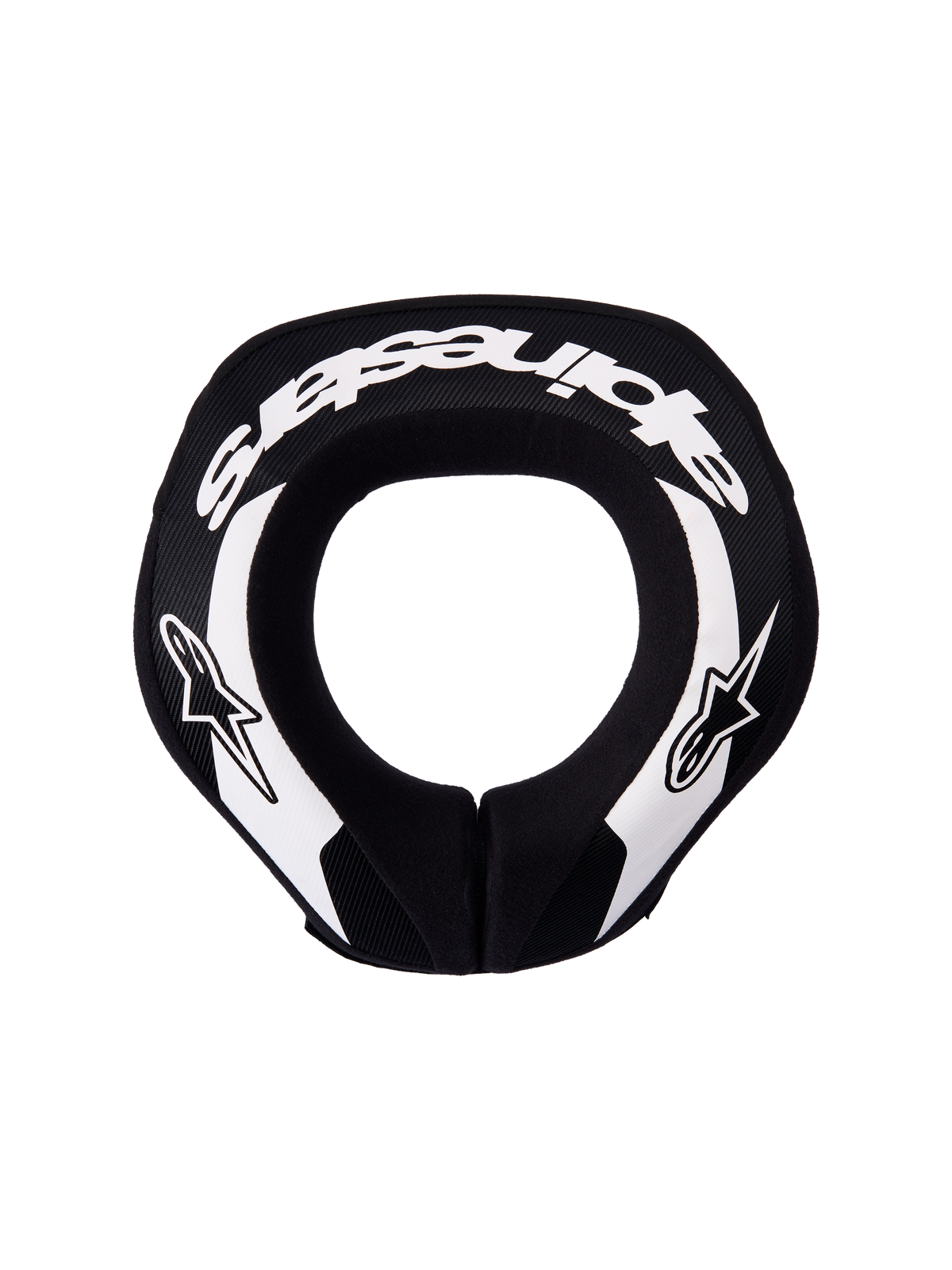 Alpinestars Sequence Youth Neck Roll, protector de cuello para motocross y MTB, juvenil, negro y blanco, espuma ergonómica de doble densidad para protección cervical
