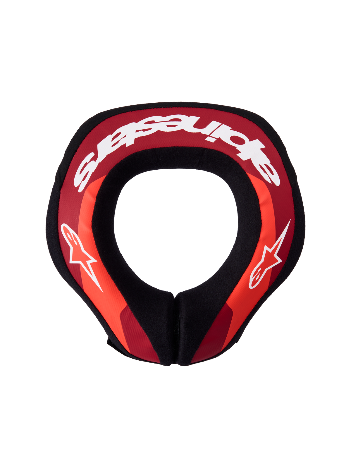 Alpinestars Protector de cuello Sequence Juvenil, equipo de protección para motocross y off-road, rojo, blanco y negro, diseño ergonómico con núcleo de doble densidad