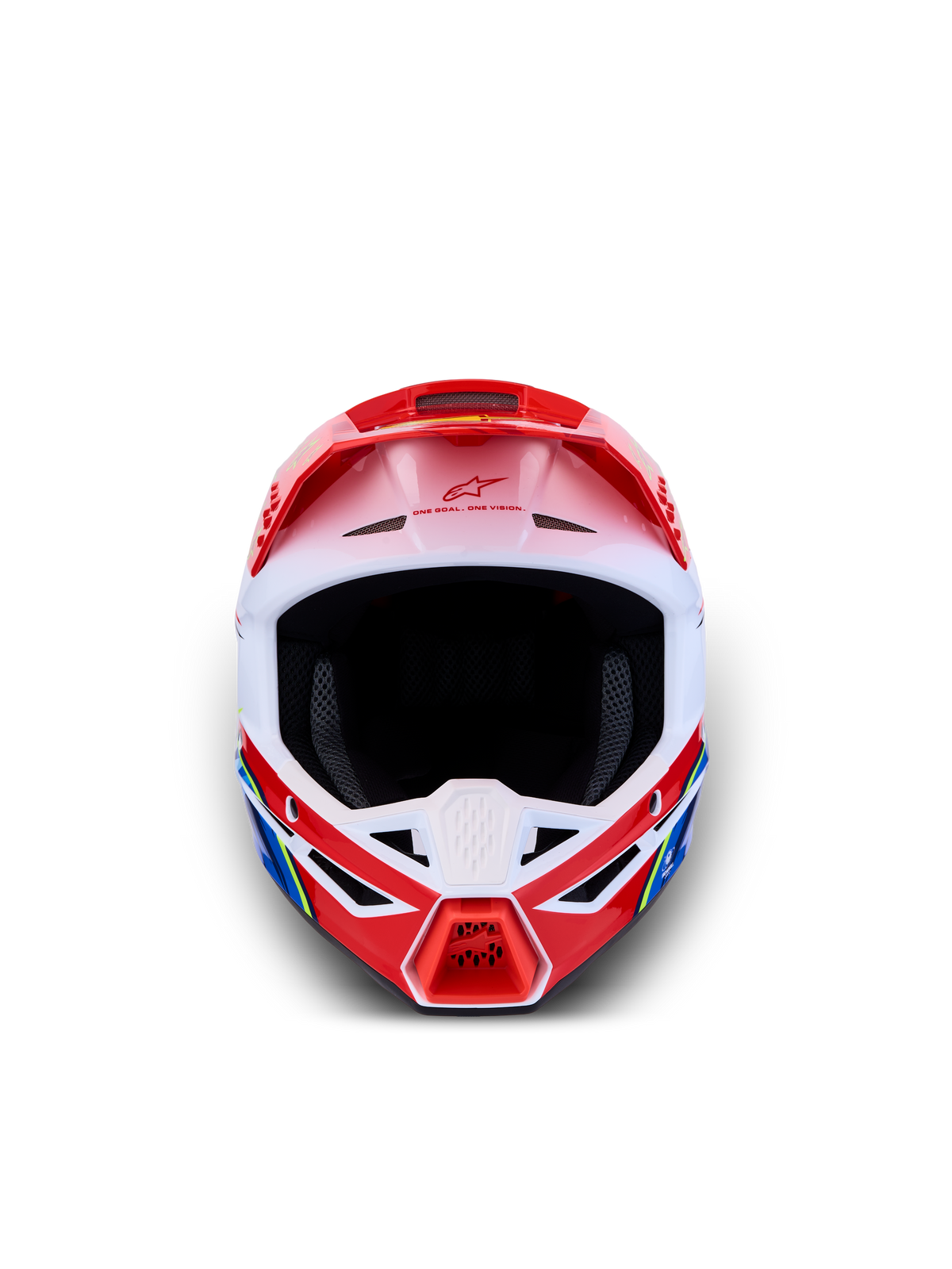 Alpinestars casco juvenil SM3 Falcon, casco de motocross off-road, rojo y blanco, con certificación ECE 2206