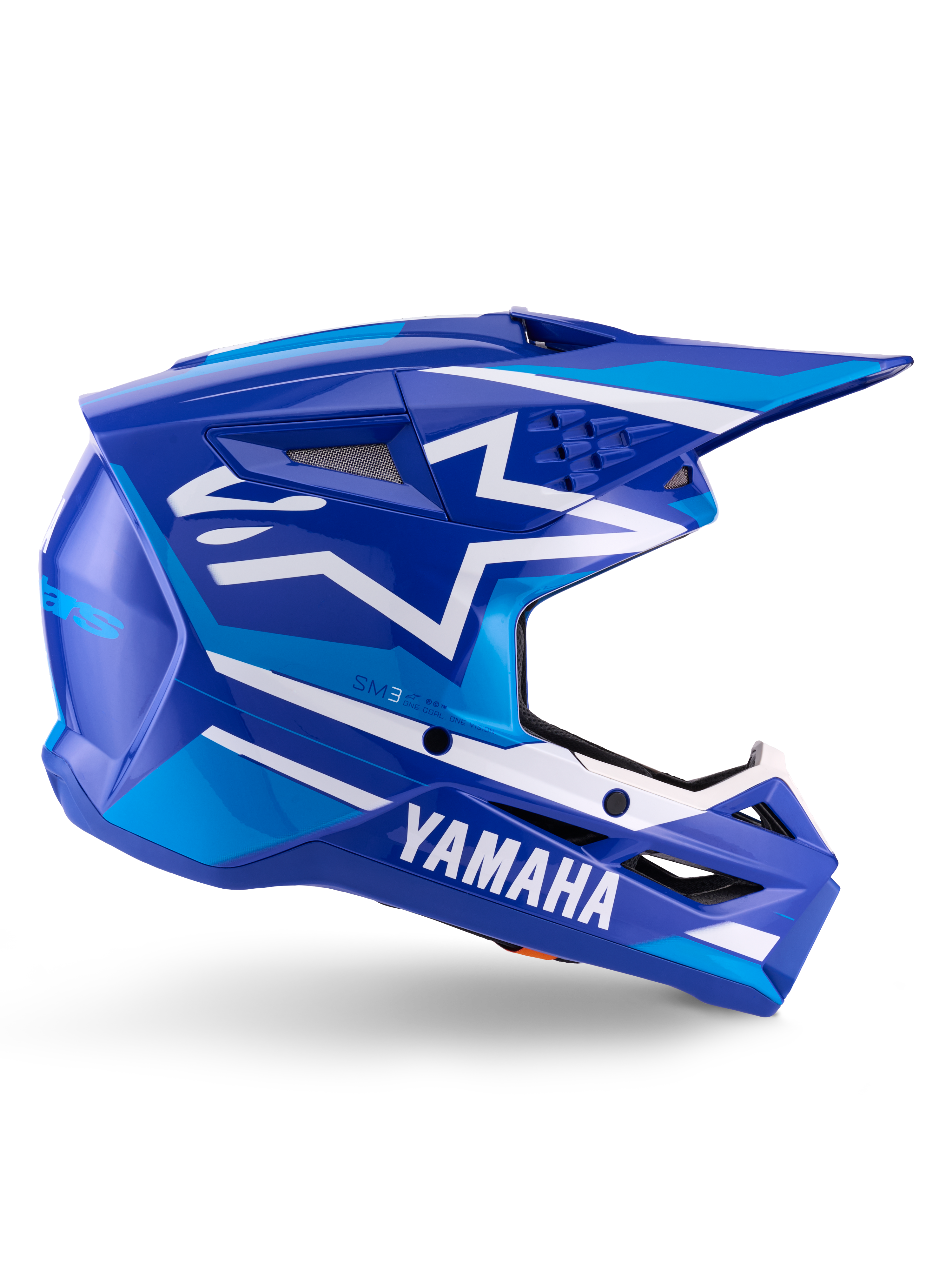 L / Blue White Glossy