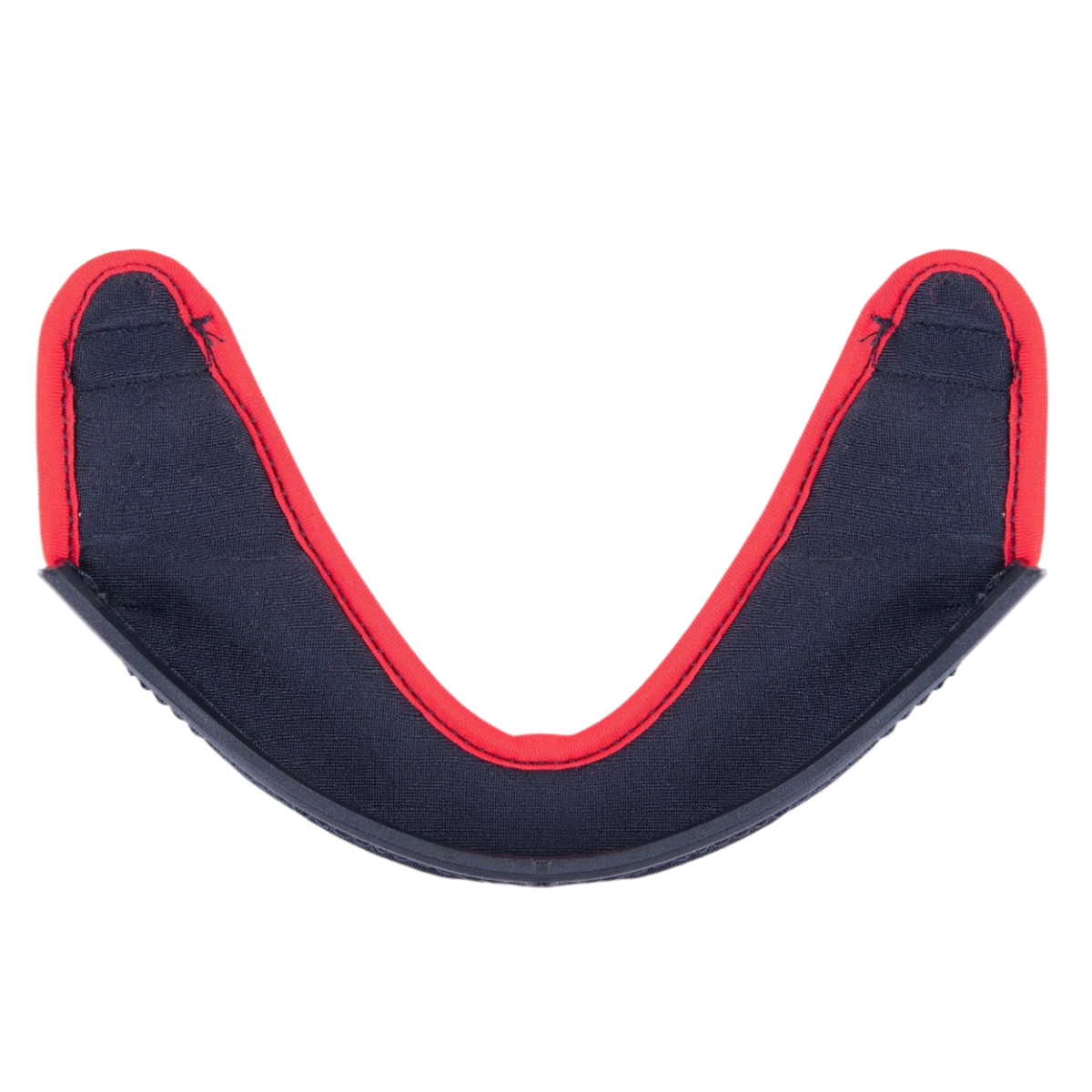 Alpinestars Supertech R10 Cortina de Barbilla, accesorio para casco, tejido gris oscuro con un prominente borde cosido en rojo y un borde de plástico negro curvado, pieza de repuesto oficial para cascos S-R10