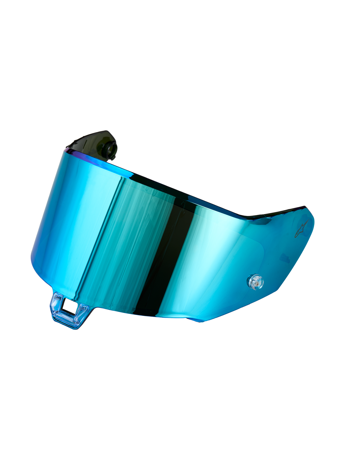 Alpinestars Supertech R-10/R-7 Absolute Vision Shield Gen2.1-R, visera de repuesto para casco de moto, acabado azul espejado, construcción de policarbonato de grado óptico, para conducción en circuito y carretera